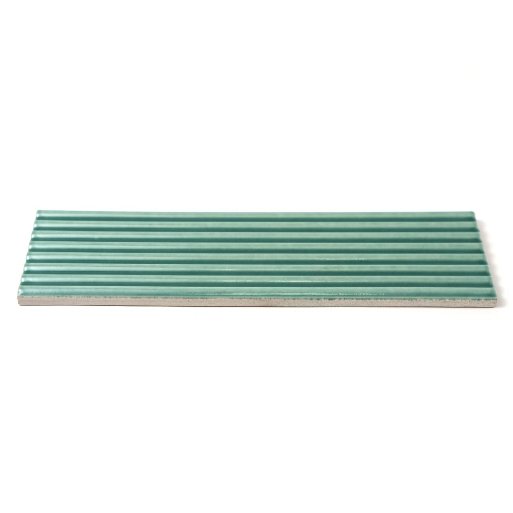 Closeout Sale Sage ceramic field tile, top-down product view, 4"×12"×1/2" size. Premium ceramic for floors and walls.