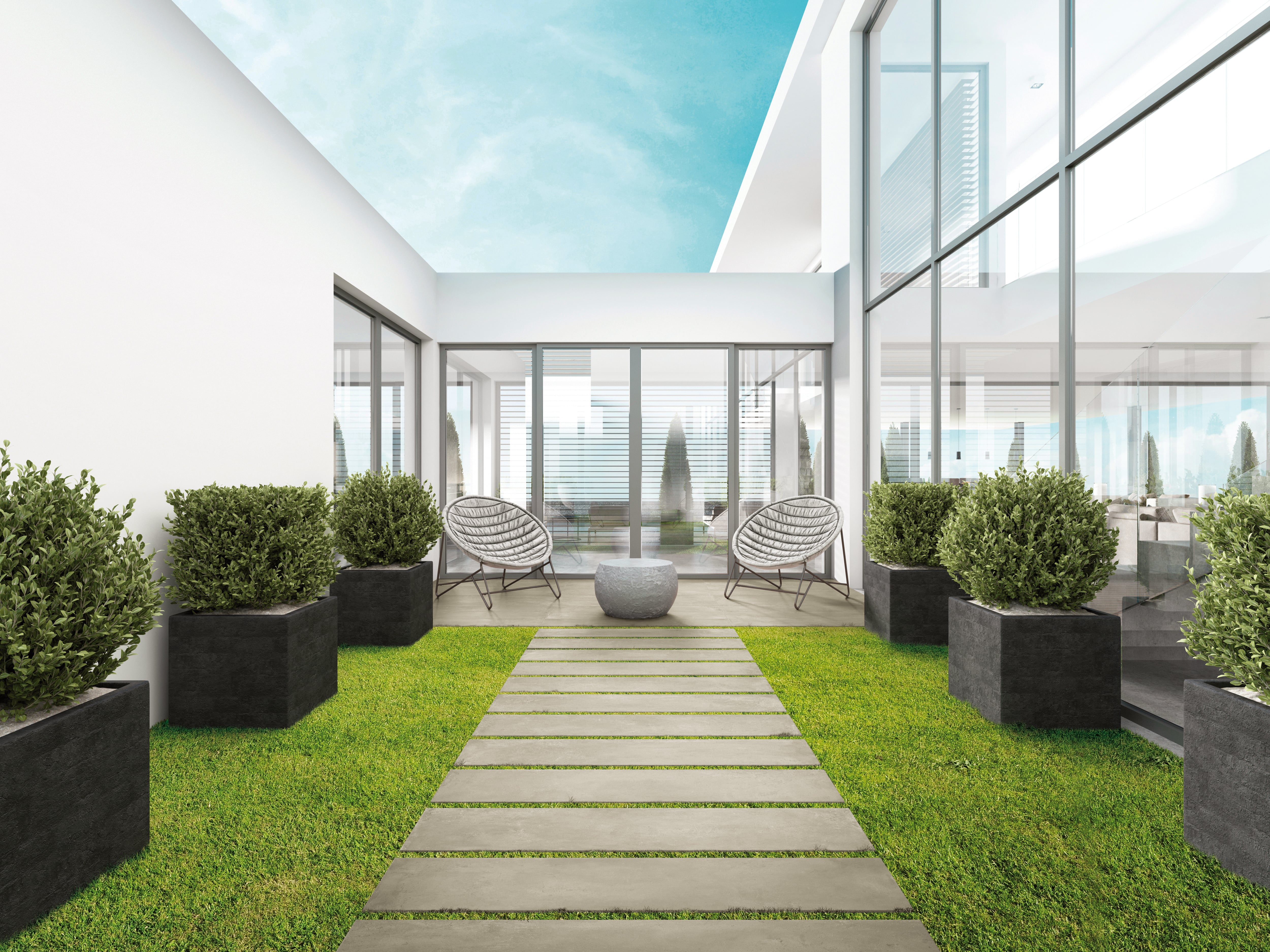 PLUS ONE: Greige Paving Tile (12"x48"x20-mm | grip)