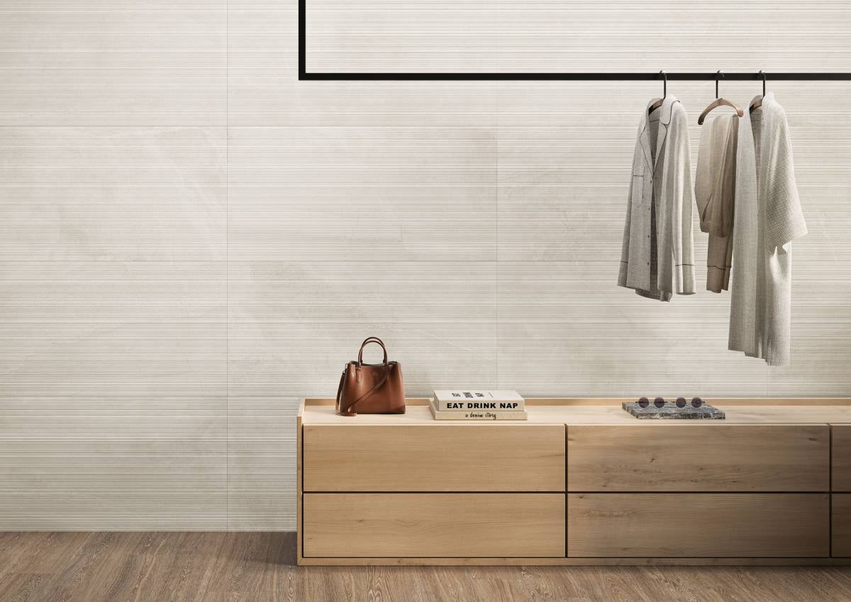 Veneer World Atelier Journey Modern Grey porcelain wall veneer, product image 2, 24"×48"×11/32" size. Premium porcelain for floors and walls.