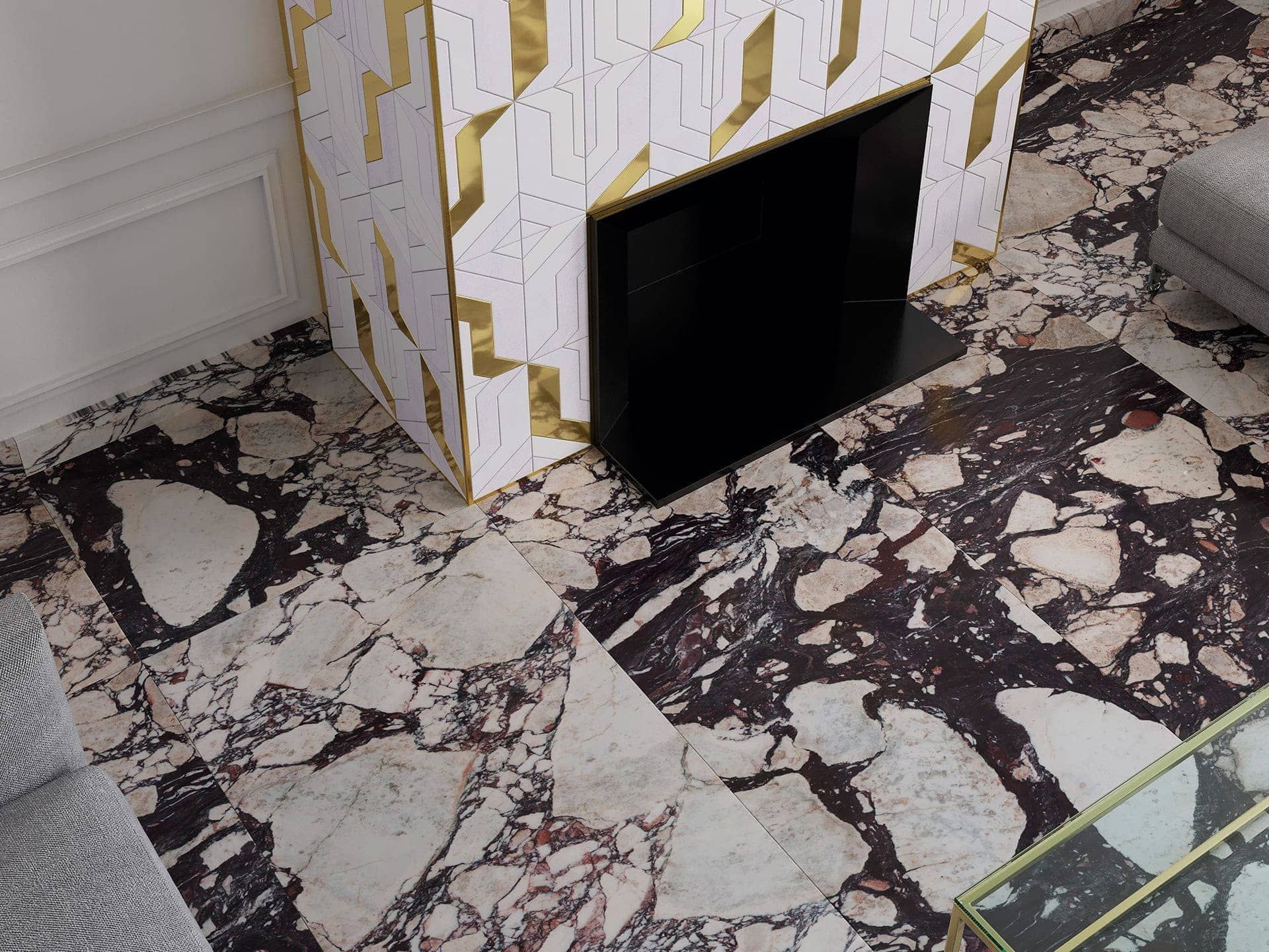 Focus Gold Mosaic (11x11x9.8-mm | matt)