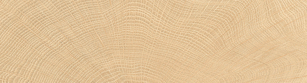 W-Circles Oak porcelain field tile by Emil, naturale finish, 2 1/8"x11 13/16"x9.5-mm size. Premium Italian porcelain for floors and walls.