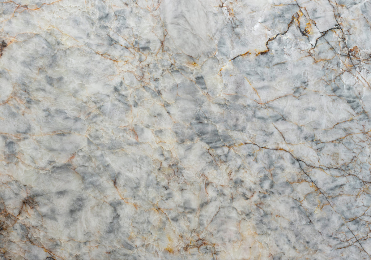 Quartzite Slabs Lumine Bleu Cristallo quartzite slabs, top-down product view. Premium quartzite for floors and walls.