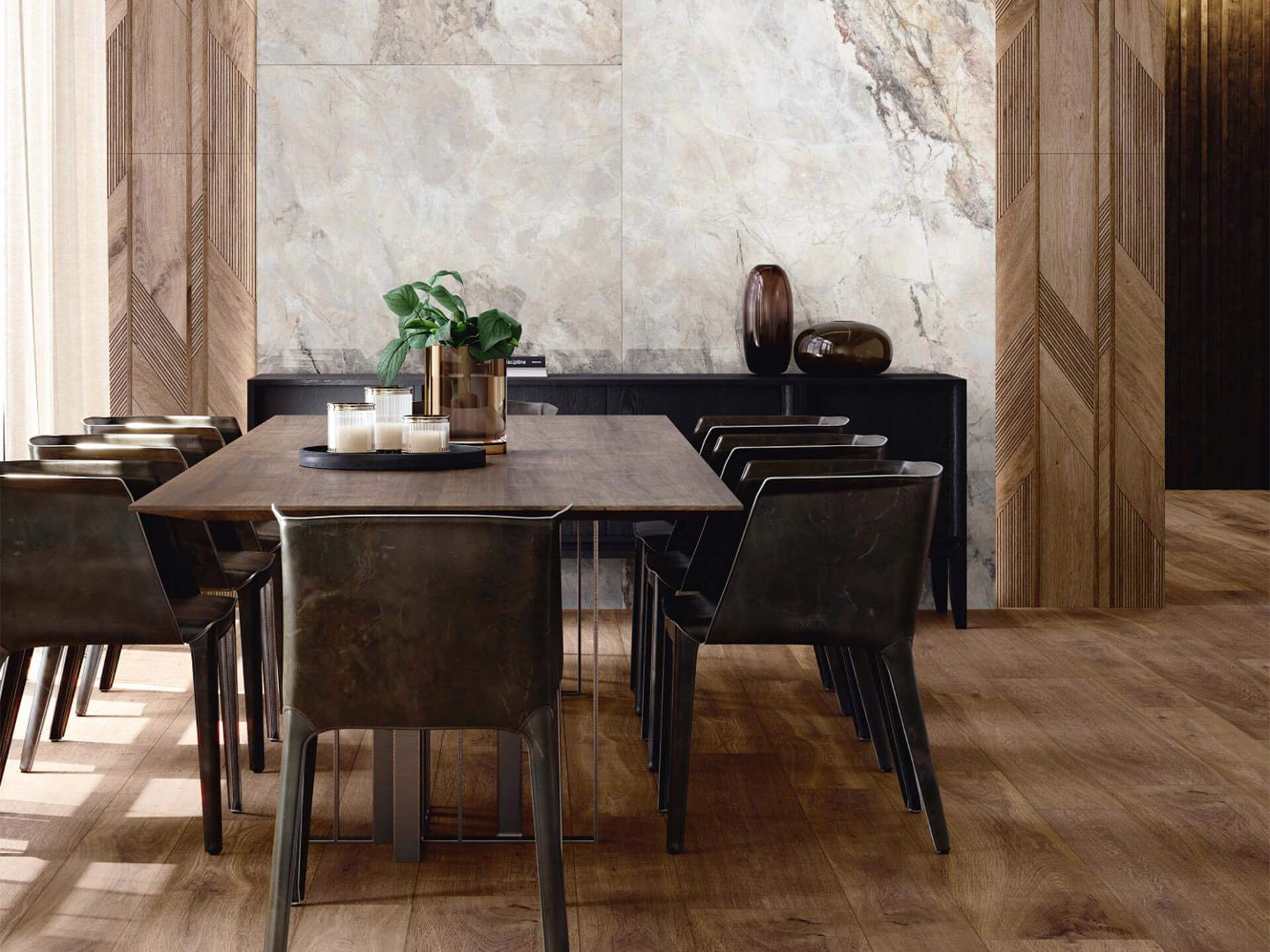 Gent Roble Arrow Wall Tile (23x59x12.5-mm | matt)