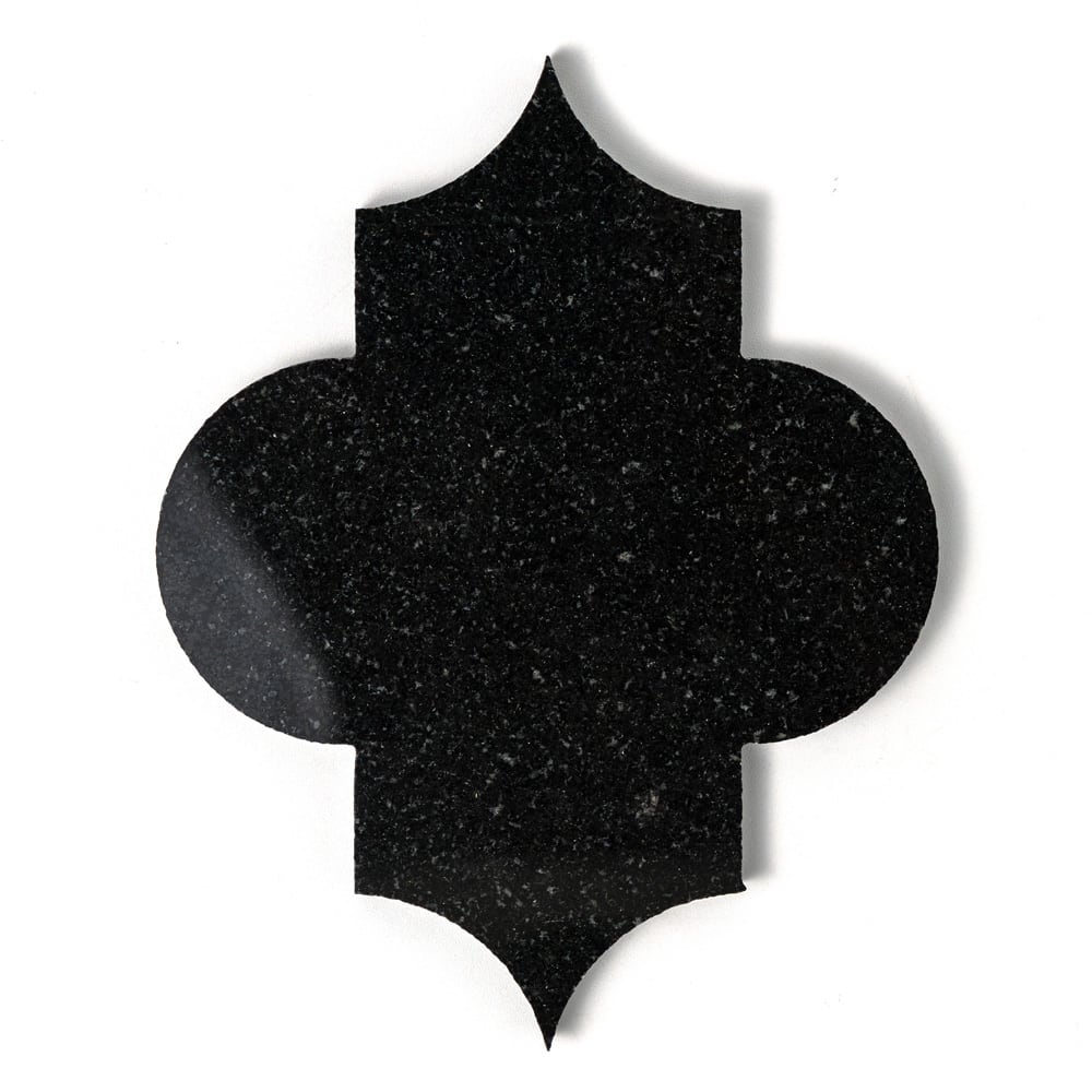 Black Arabesquette Marble Field Tile (6"×8 1/4"×3/8" | polished | straight cut)