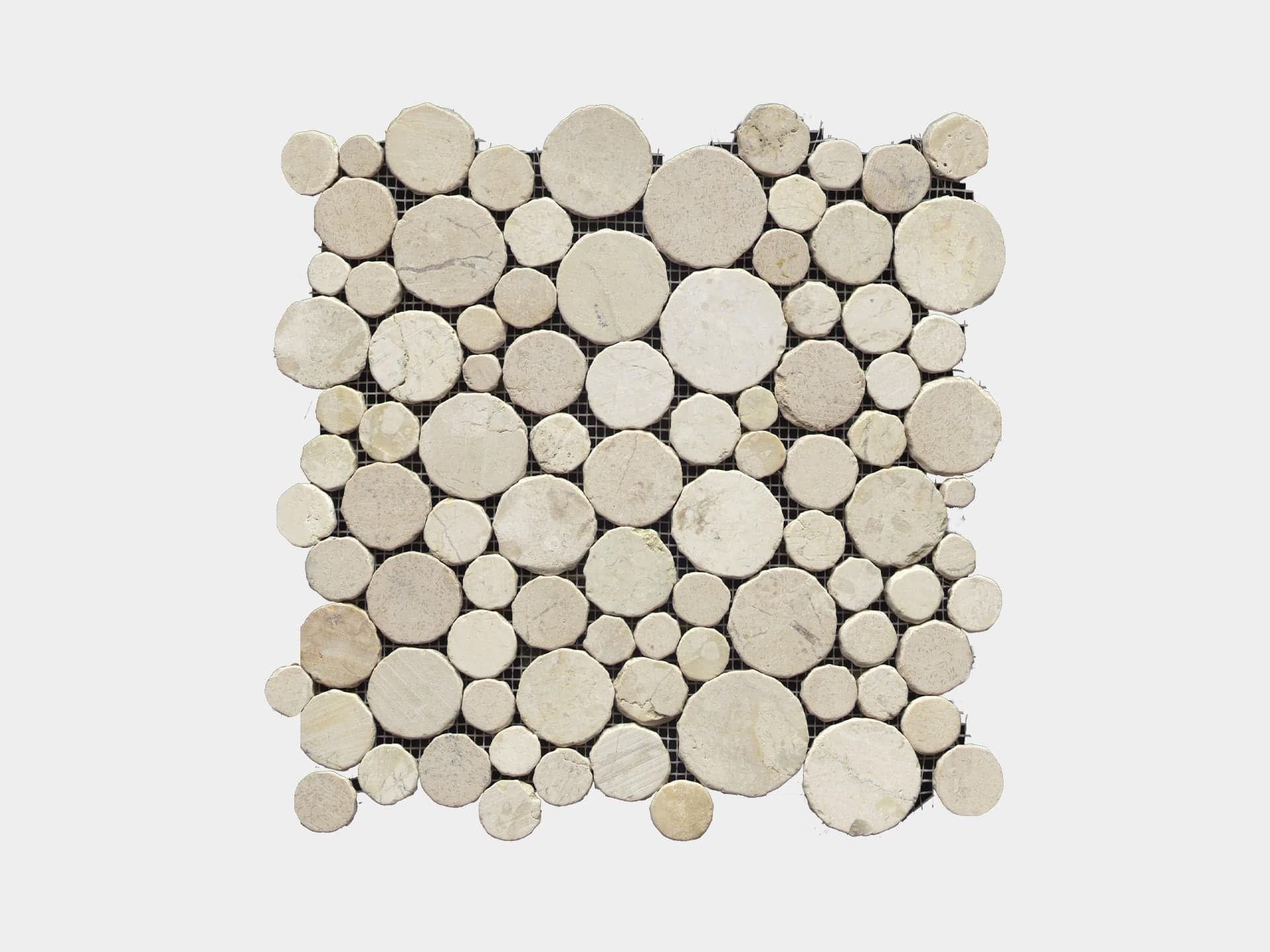 Paradise Blanco Round Mosaic (12x12x10-mm | matt)