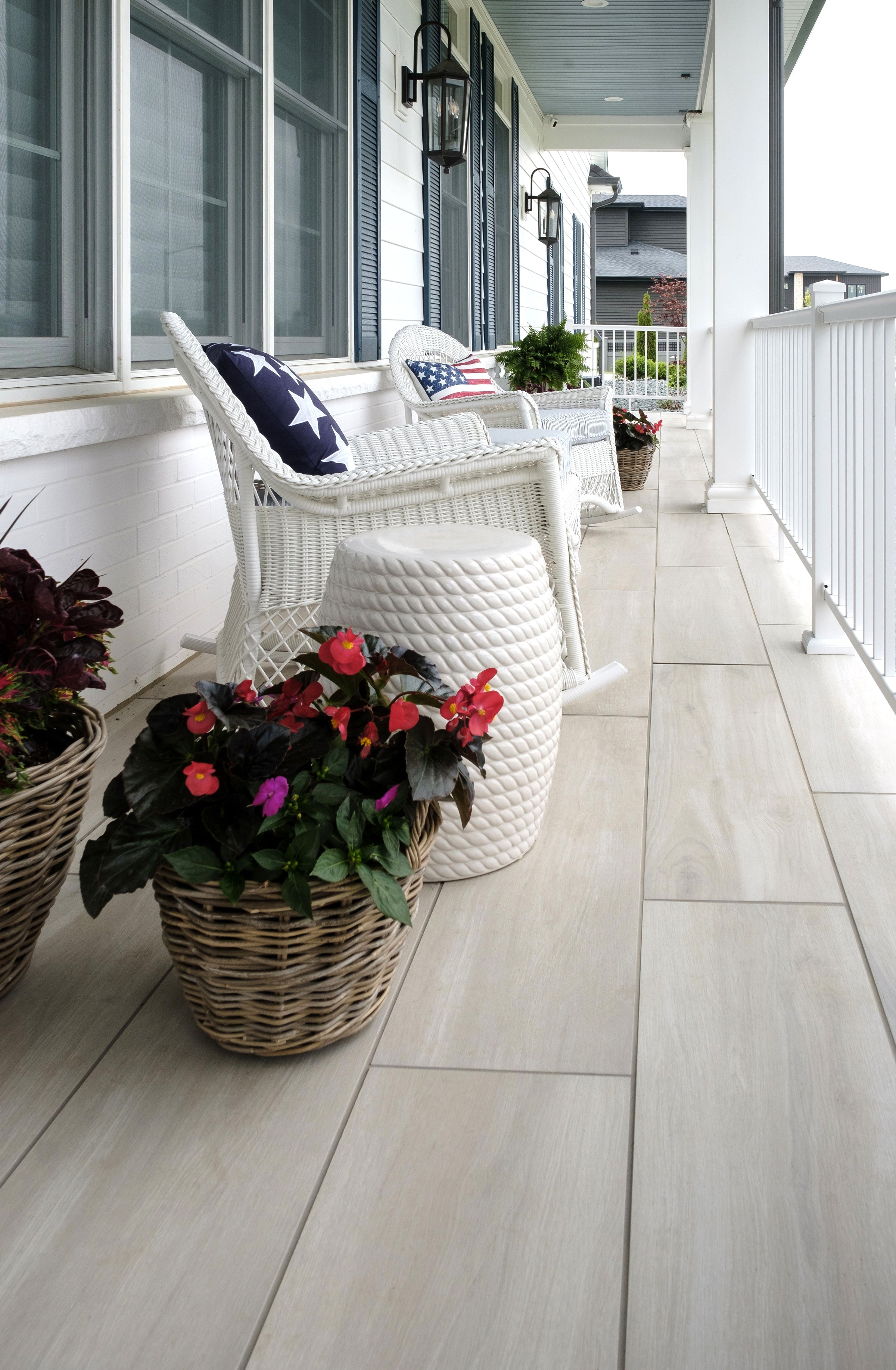 MOOD WOOD: White Paving Tile (12"x48"x20-mm | grip)