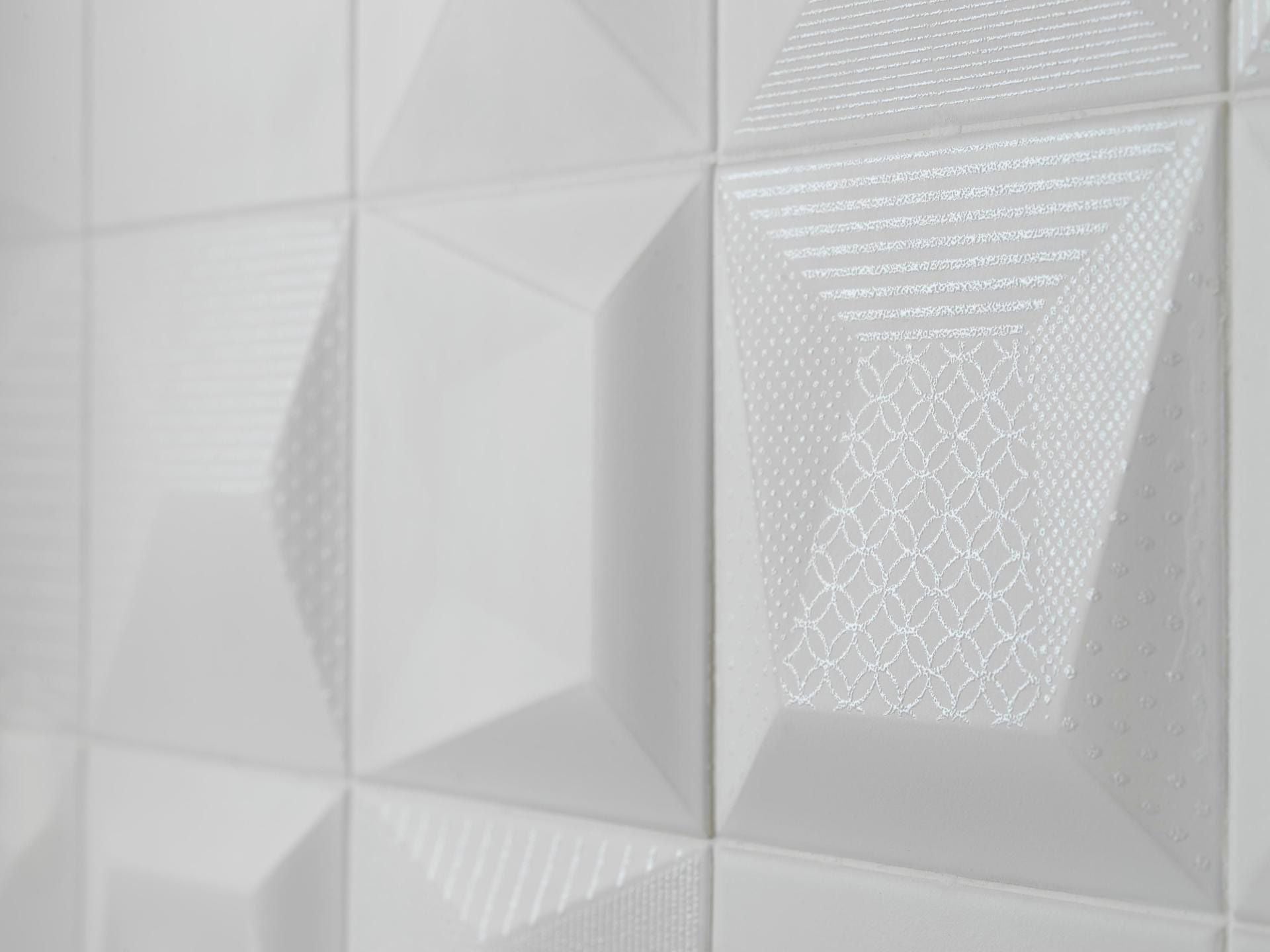 Cosmos White Deco S4 Wall Tile (6x6x18-mm | matt)