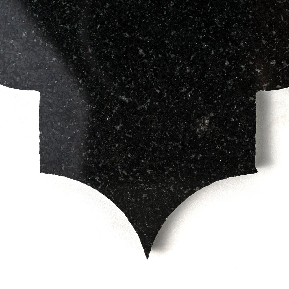 Black Arabesquette Marble Field Tile (6"×8 1/4"×3/8" | polished | straight cut)