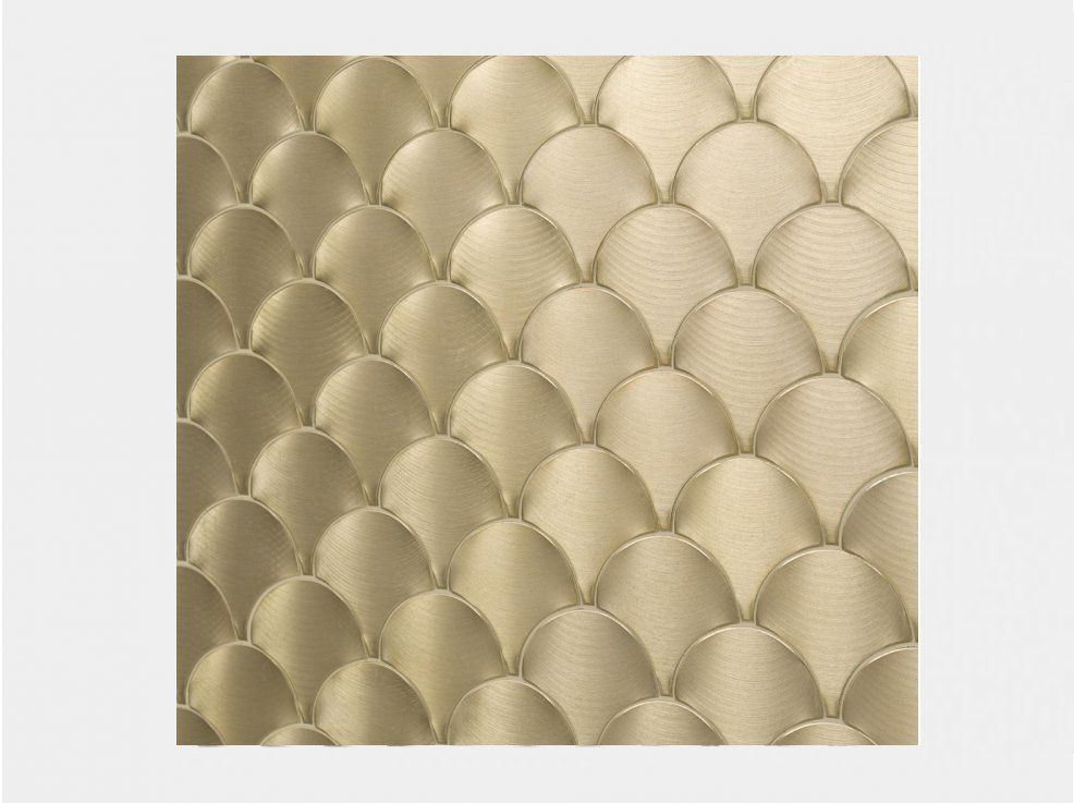 Gravity Gold Shell Mosaic (10x10 | gloss)