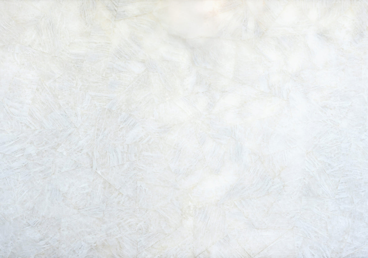 Semi-precious Gemstones Slabs Cristallo Vitro Semi Precious Gemstones quartzite slabs, top-down product view. Premium quartzite for floors and walls.