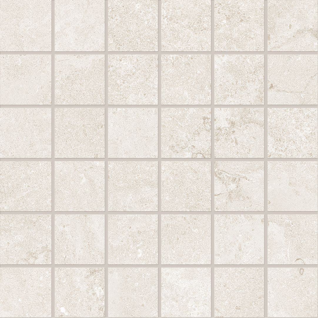 Portland Stone TALC porcelain mosaic tile by Emil, naturale finish, 8"x12" size. Premium Italian porcelain for floors and walls.