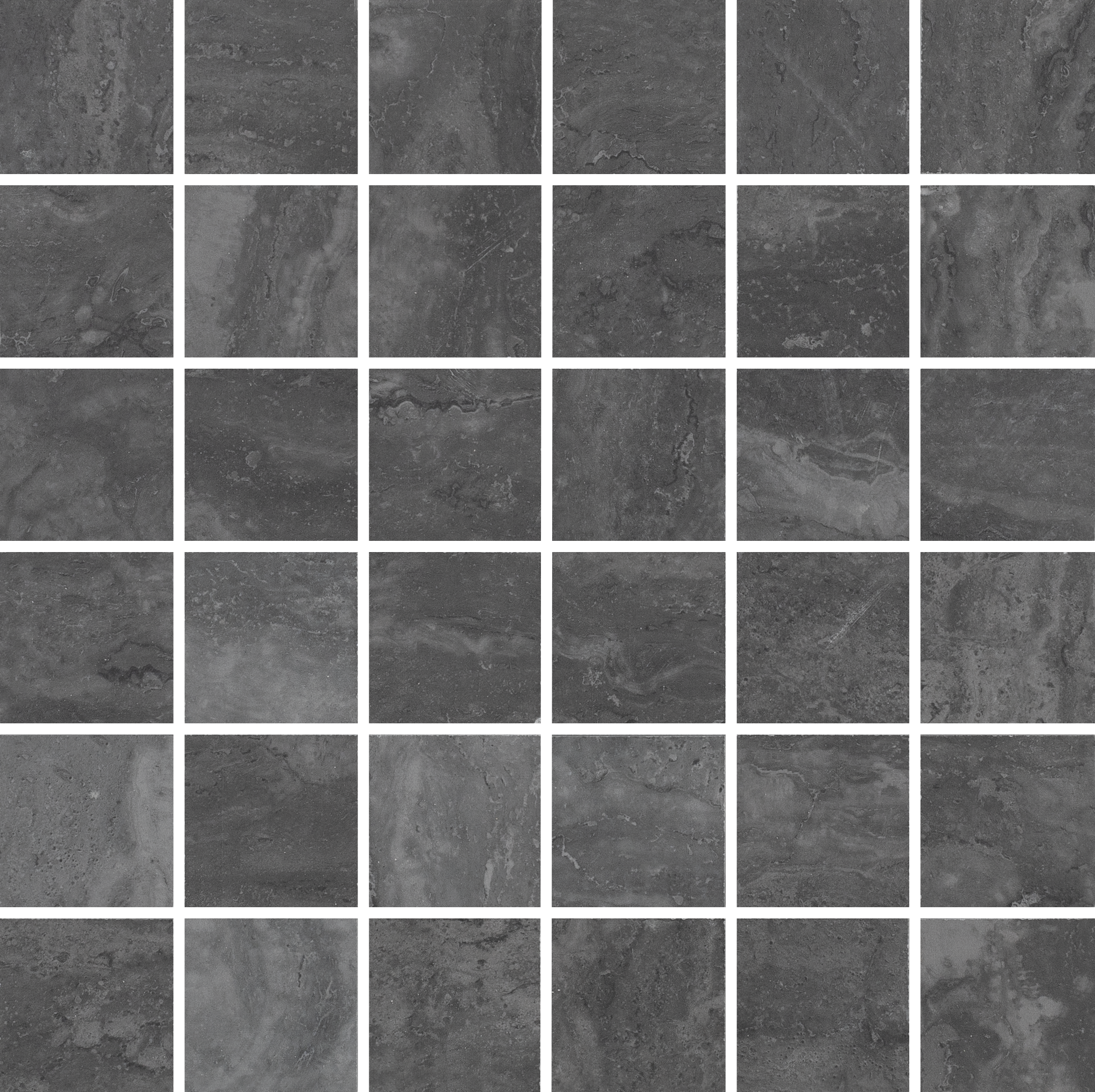 MYSTIC METROPOLIS: Metropolitan Midnight Straight Stack 2X2 Mosaic (12"x12"x8-mm | natural | rectified)