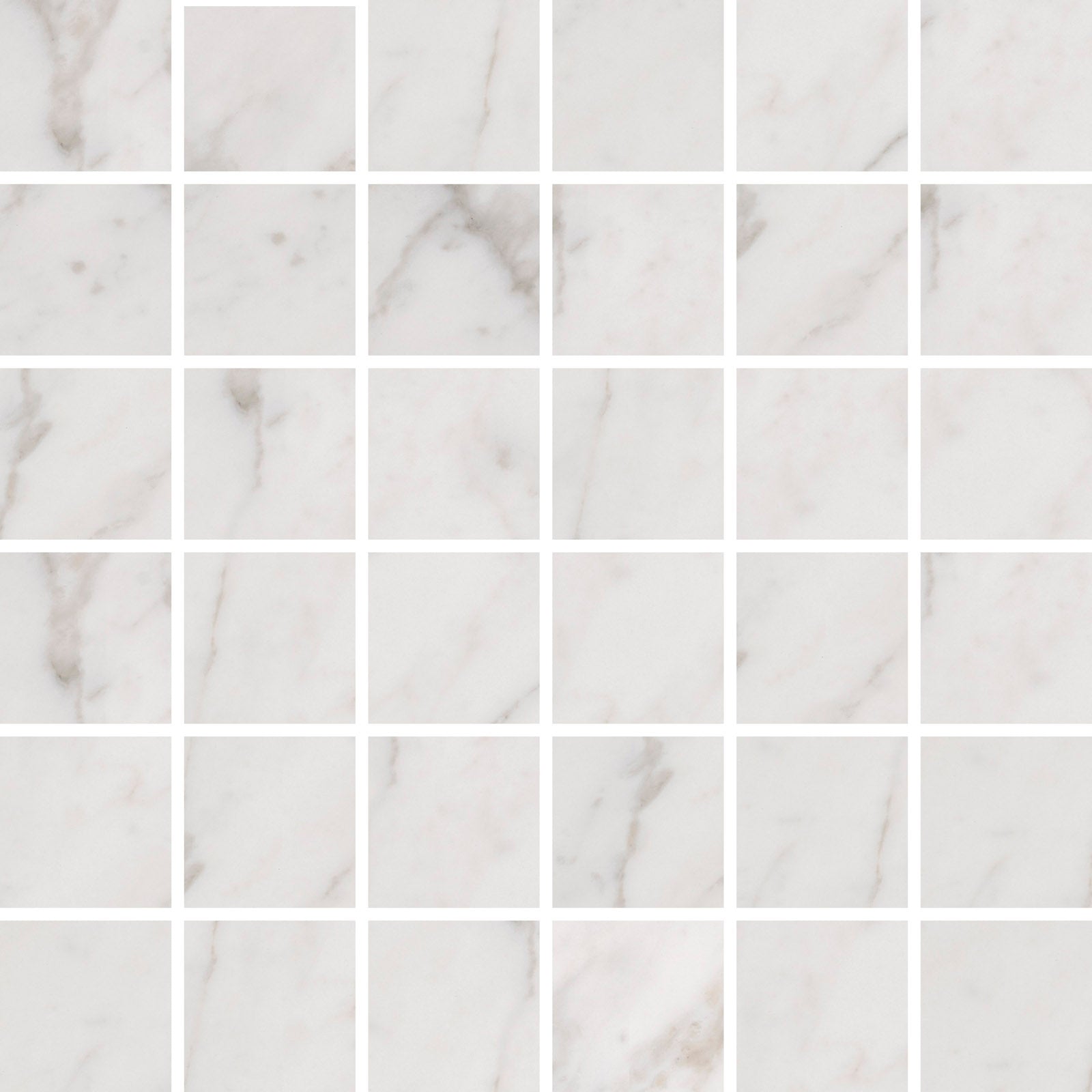 CLASSIC ITALIANATE: Calacatta Aurea Straight Stack 2X2 Mosaic (12"x12"x8-mm | natural | rectified)