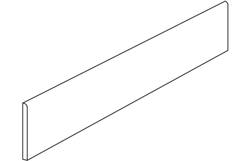 URBAN METROPOLIS: Zinc Zenith Bullnose Trim (3"x12"x10-mm | natural | rectified)
