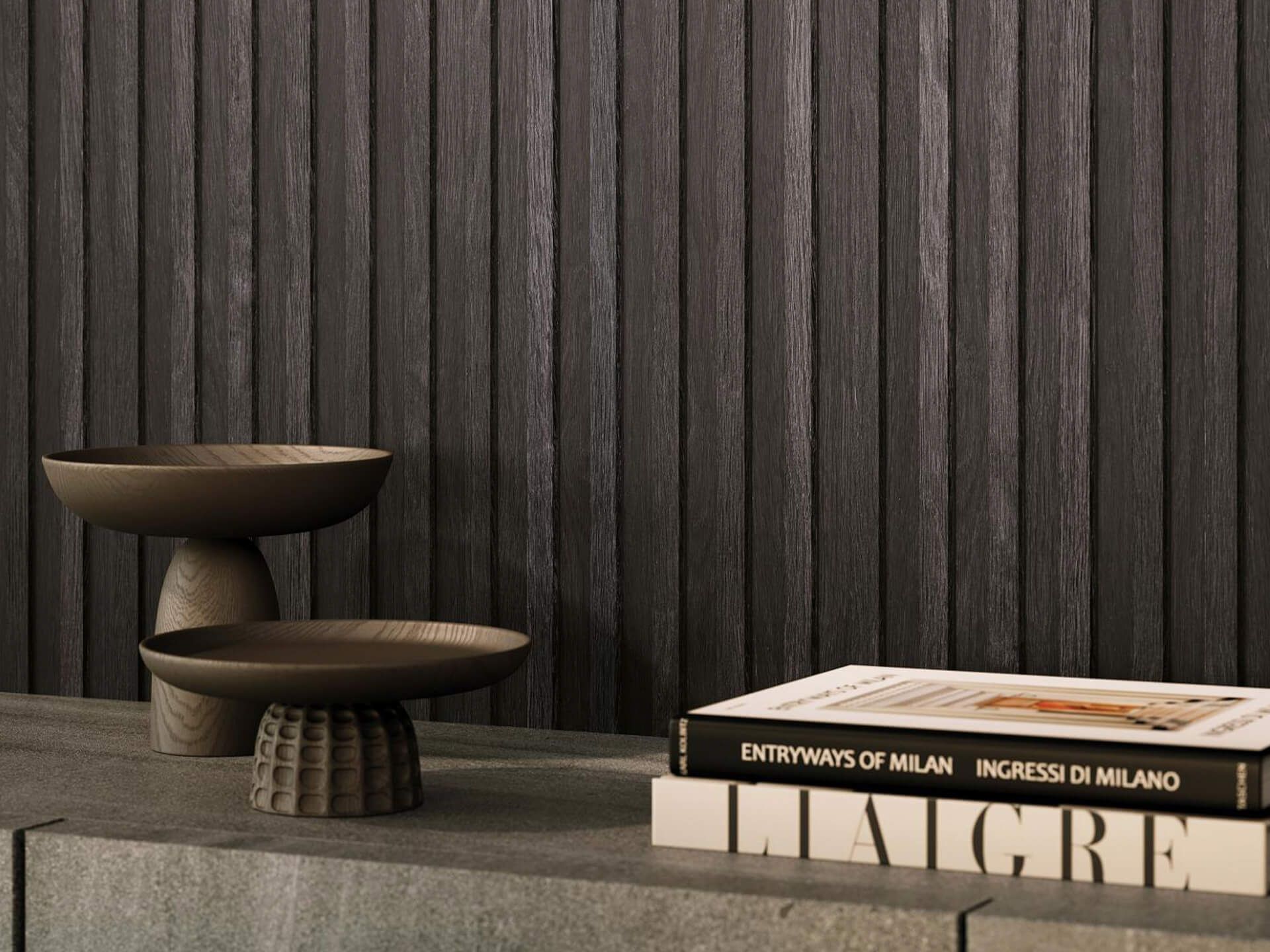Gent Antracita Line Wall Tile (23x59x12.5-mm | matt)