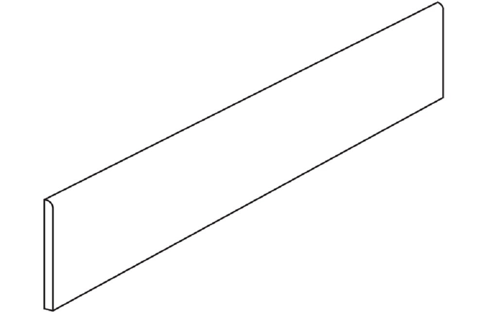 SILHOUETTE SANDS: Mysterious Mirage Bullnose Trim (3"x12"x8-mm | natural | pressed)