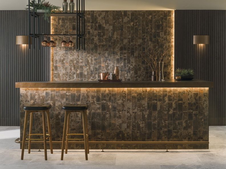 Nebula Brown Wall Tile (3x12x8.5-mm | gloss)