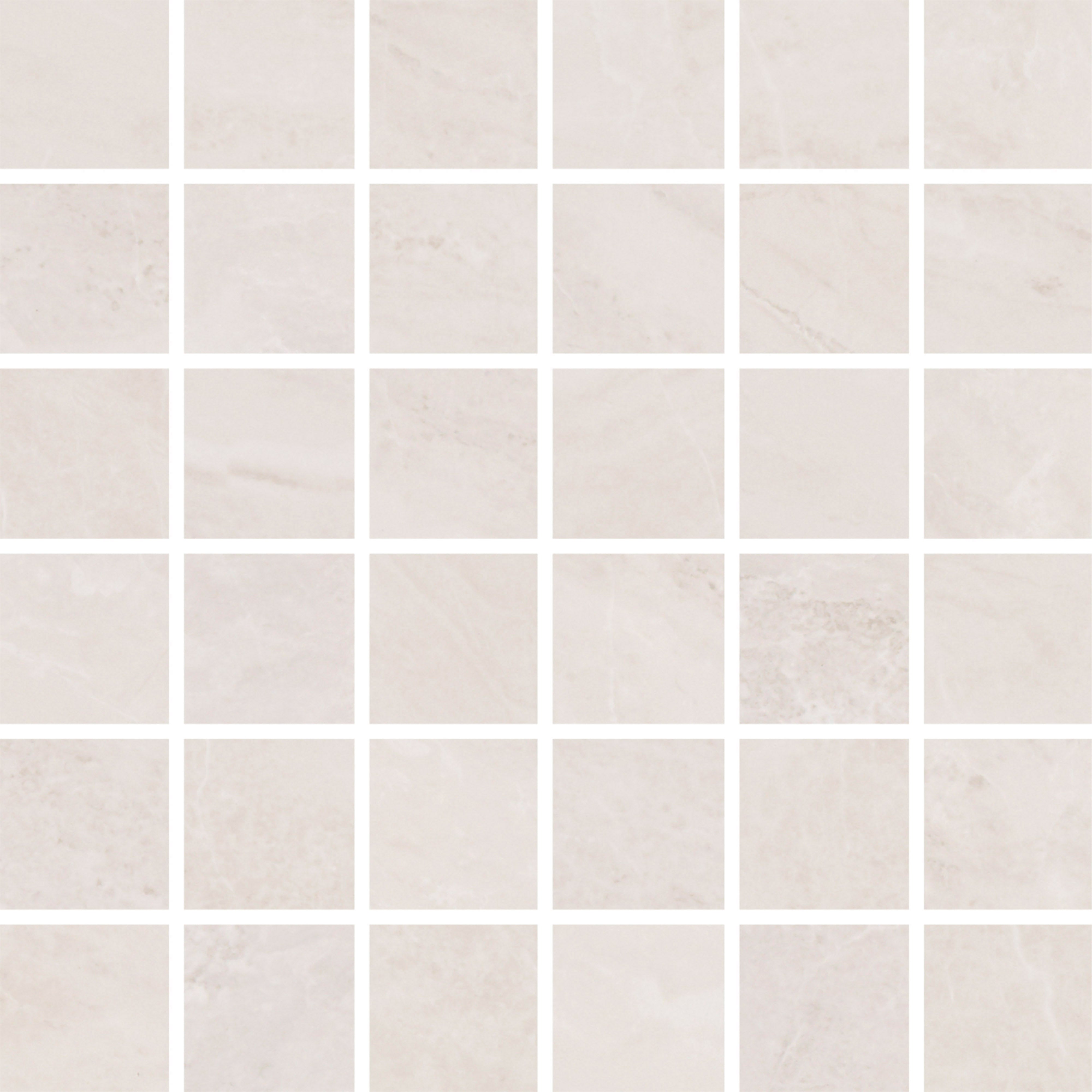 TEMPEST ELEGANCE: Blizzard Bliss Straight Stack 2X2 Mosaic (12"x12"x8-mm | polished | rectified)