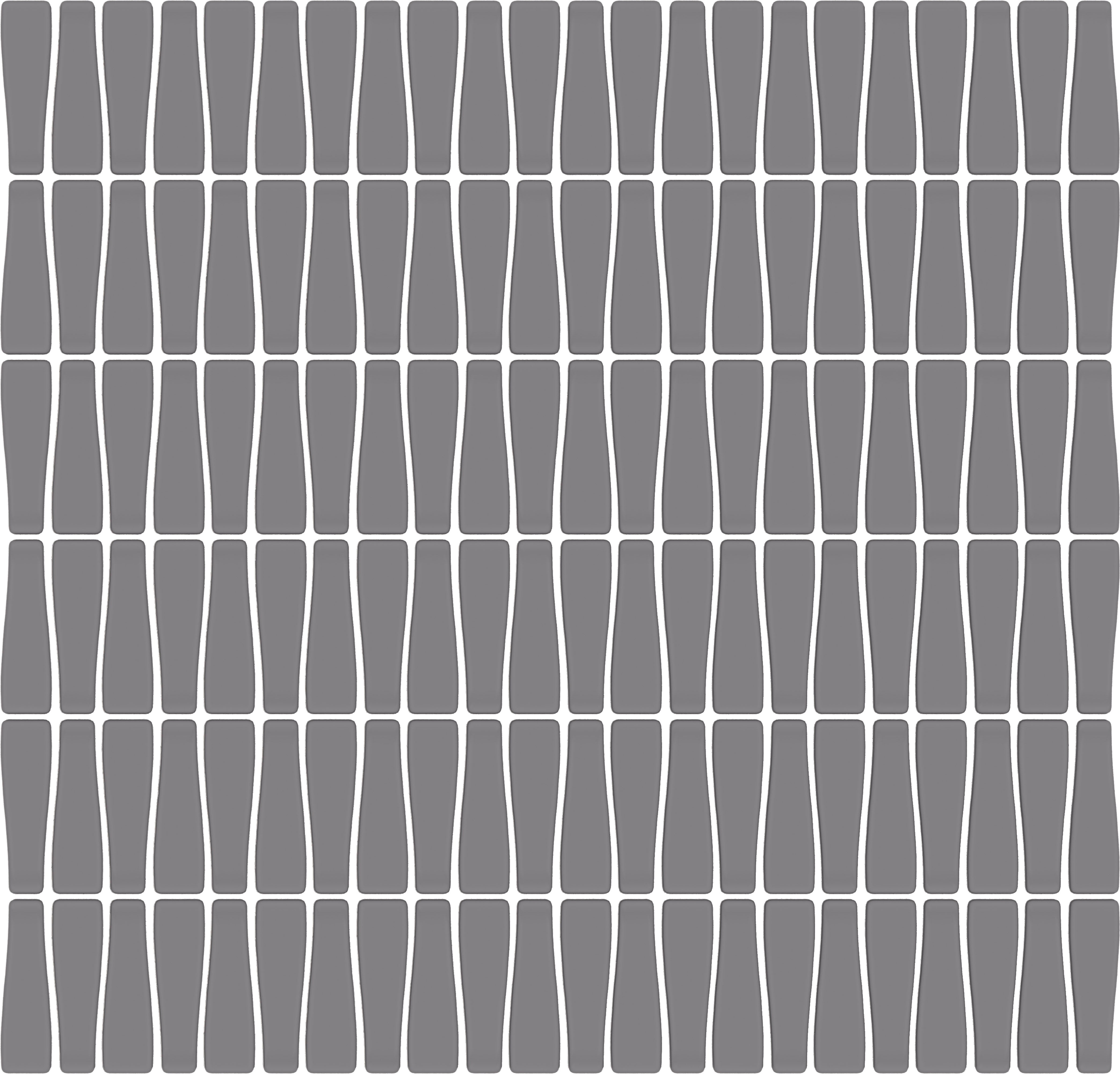 CADENCE GLASS: Smoke Verse Tapered Mosaic (12"x12"x6-mm | matte | pressed)