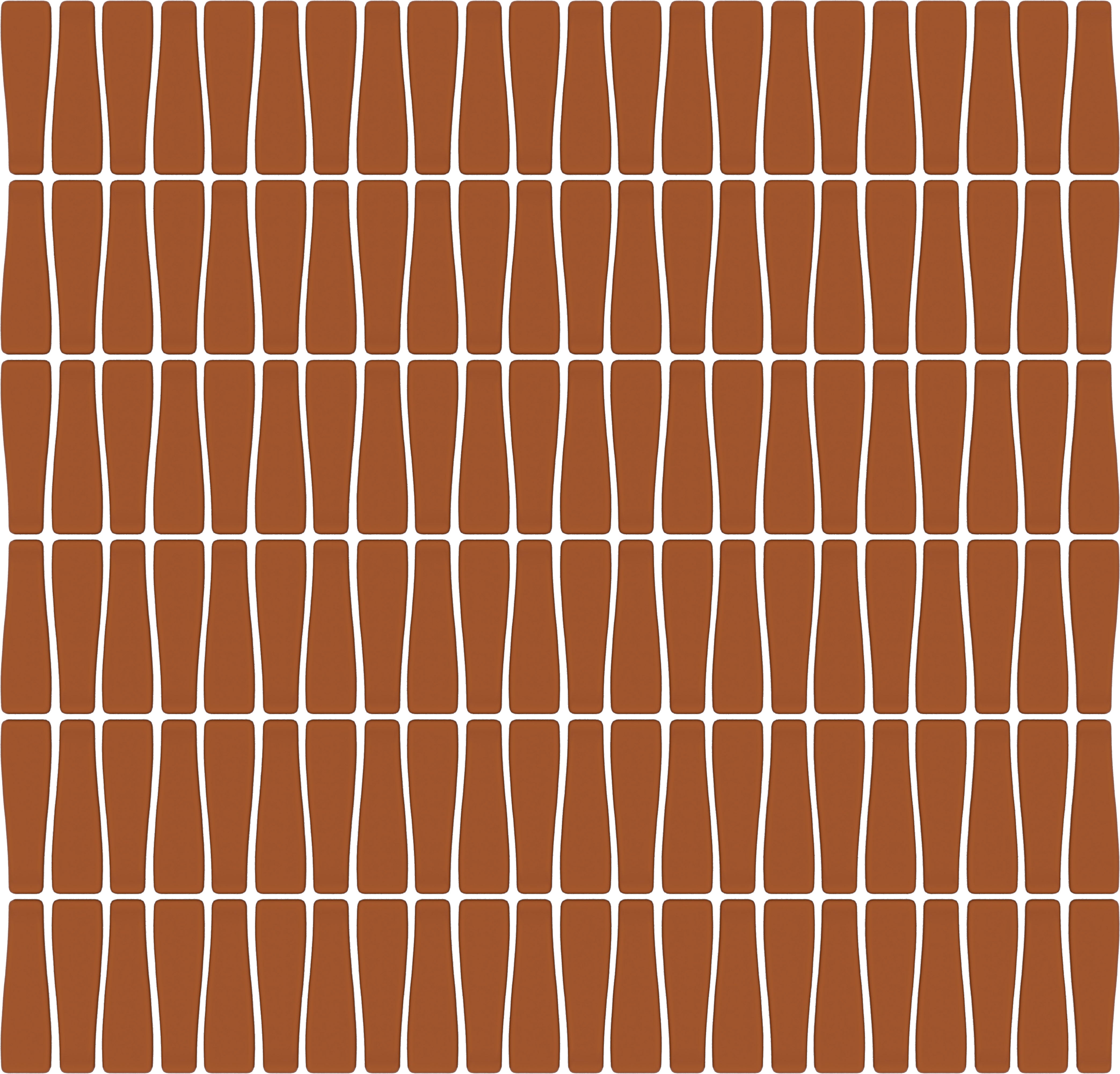 CADENCE GLASS: Sunset Riff Tapered Mosaic (12"x12"x6-mm | matte | pressed)