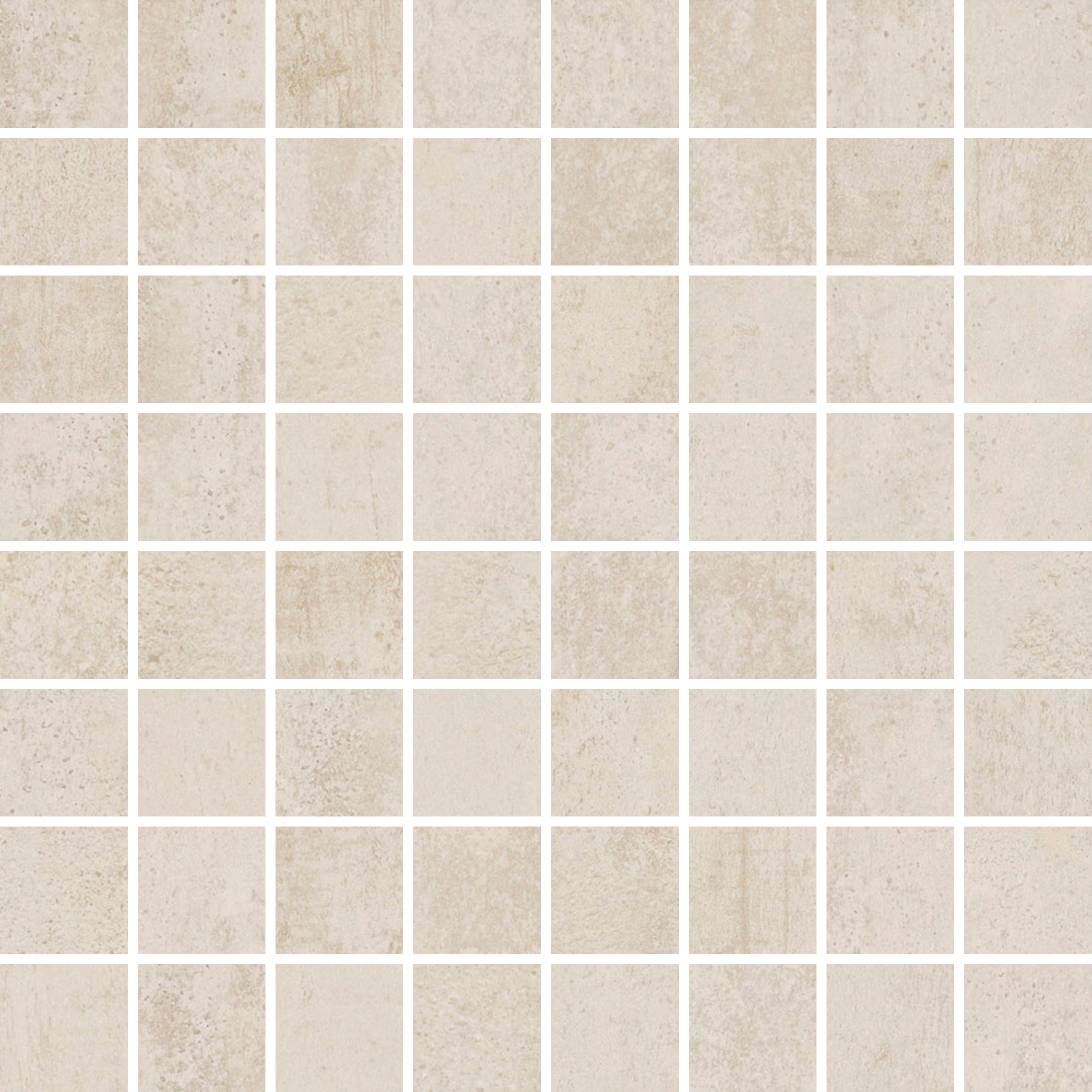 ETHEREAL HARMONY: Whispering Cloud Straight Stack 1.5X1.5 Mosaic (12"x12"x8-mm | natural | rectified)