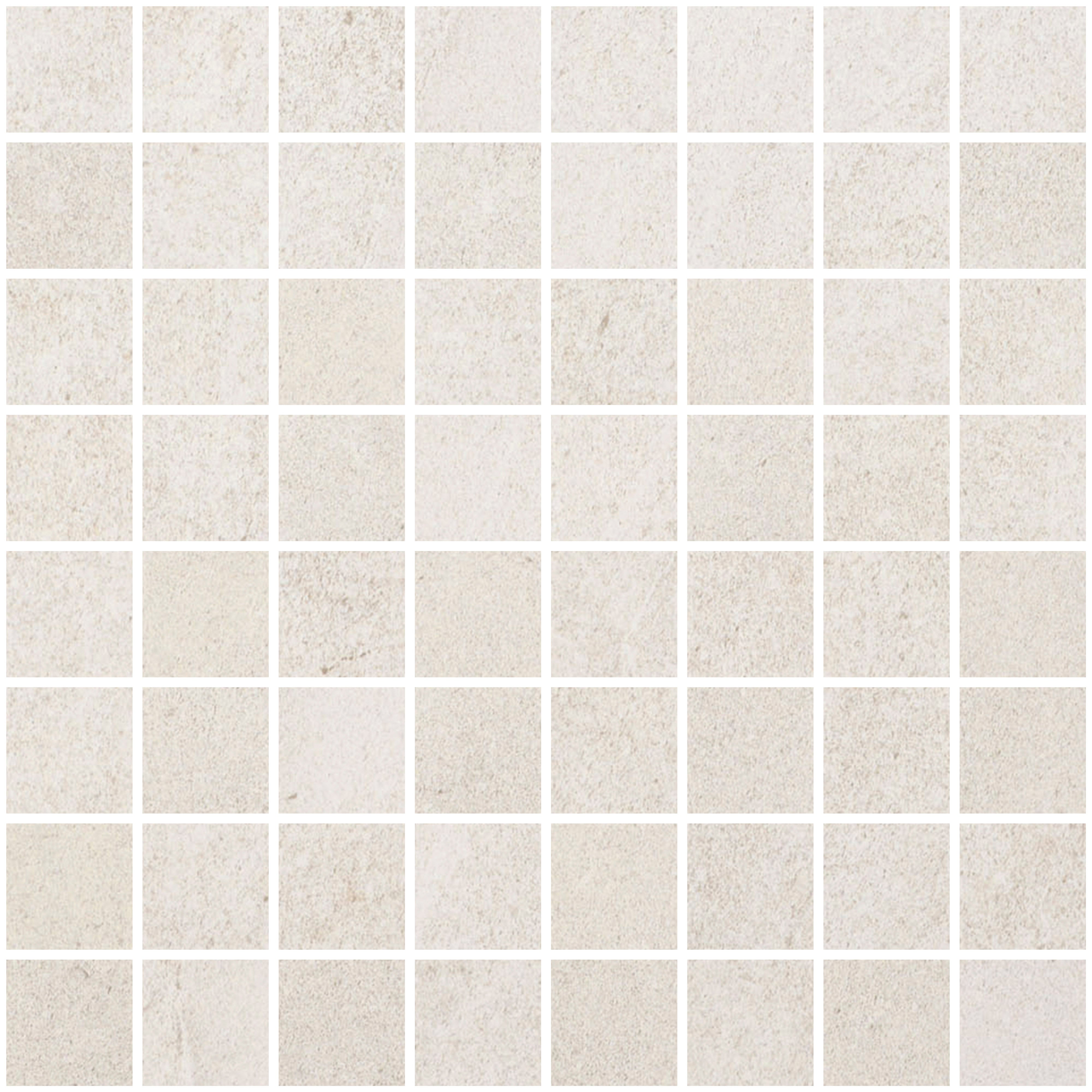 SANTORINI SERENITY: Misty Mykonos Straight Stack 1.5X1.5 Mosaic (12"x12"x8-mm | natural | rectified)