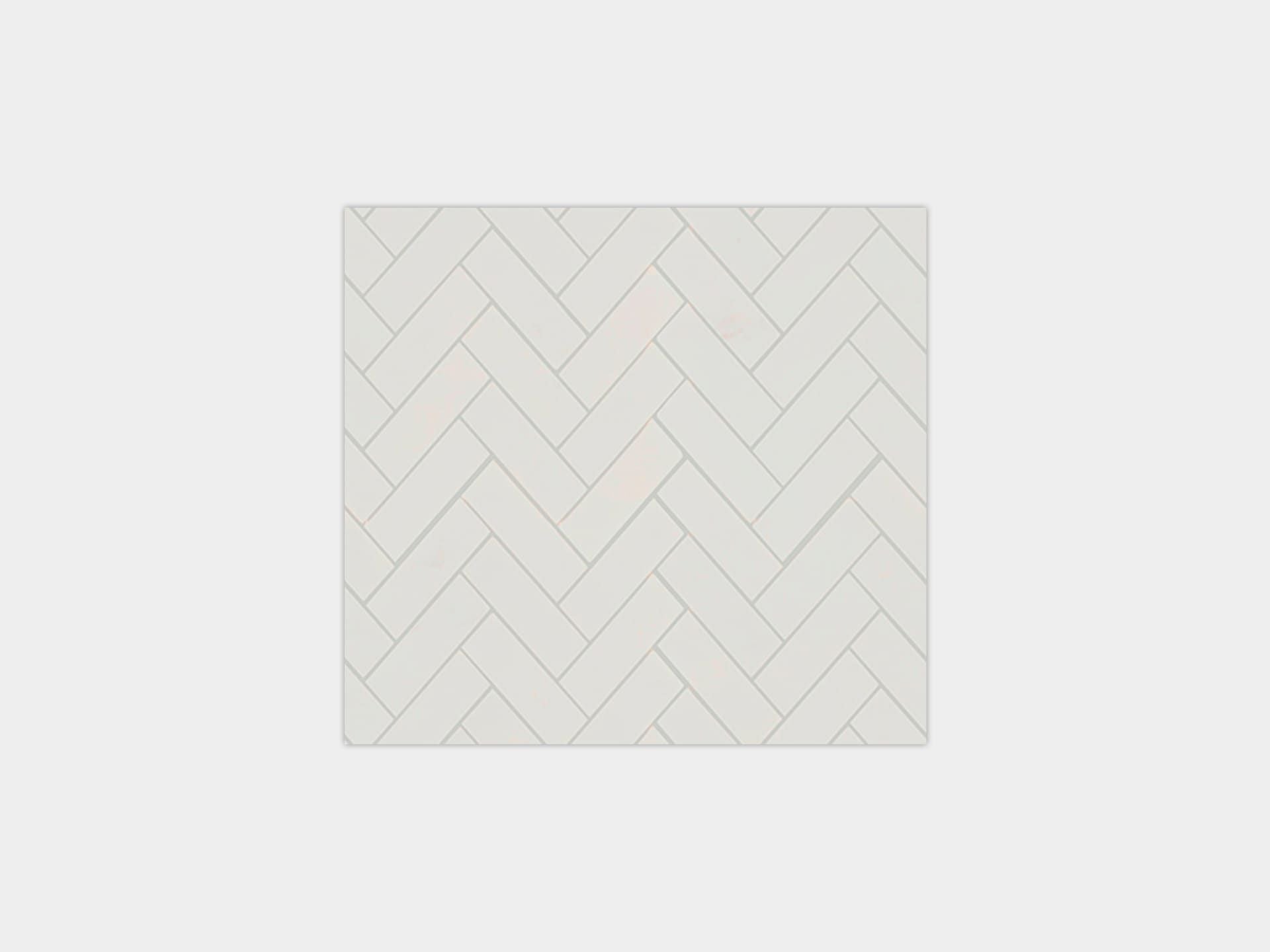 Lines Persian White Cambric Mosaic (10x13 | polished)