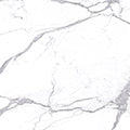 Level Marmi Statuario Extra porcelain field tile by Emil, lappato matt finish, 63 25/32"x127 9/16"x12-mm size. Premium Italian porcelain for floors and walls.