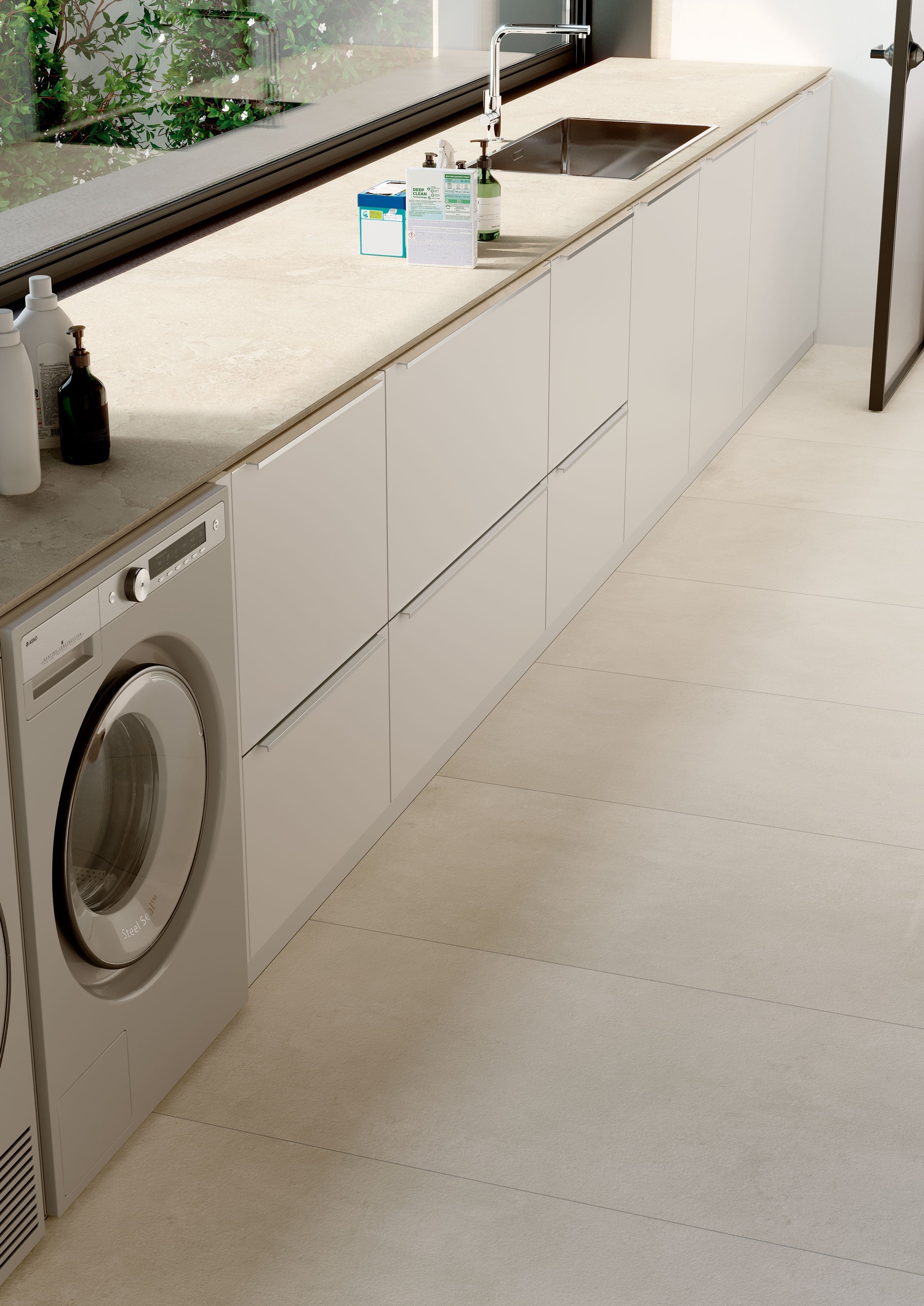 ECOSTONE: Jute Cross Cut Prefab Slab (32"x96"x12-mm | matte)