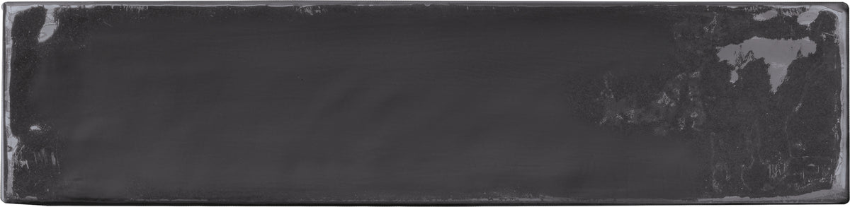 Totalook Antracite porcelain decorative accent tile by Emil, 2 3/8"x9 7/16"x9.5-mm size. Premium Italian porcelain for floors and walls.