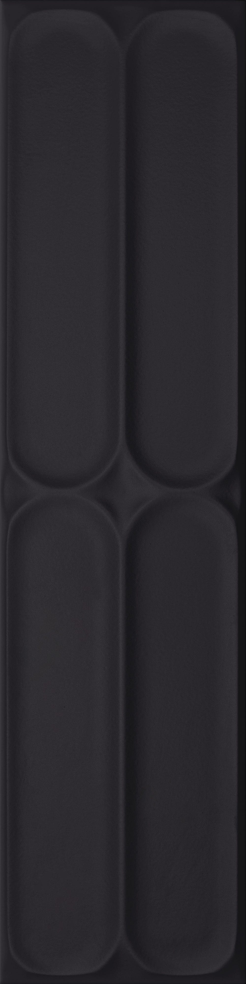 VANGUARD VISTA: Obsidian Horizon Terminal Field Tile (4"x16"x7-mm | matte | pressed)