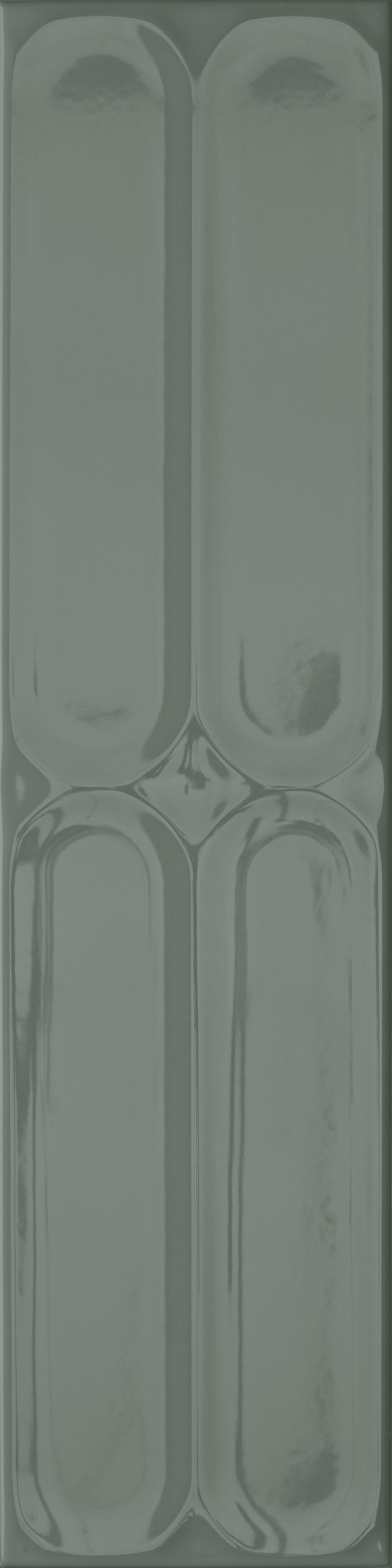 VANGUARD VISTA: Verdant Breeze Terminal Field Tile (4"x16"x7-mm | glossy | pressed)