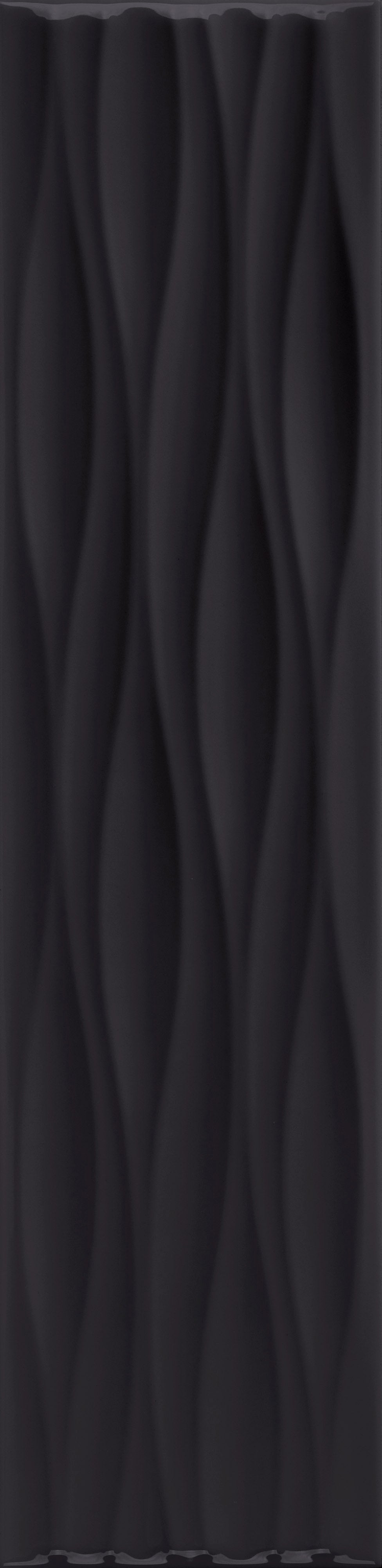 VANGUARD VISTA: Obsidian Horizon Flow Field Tile (4"x16"x7-mm | glossy | pressed)