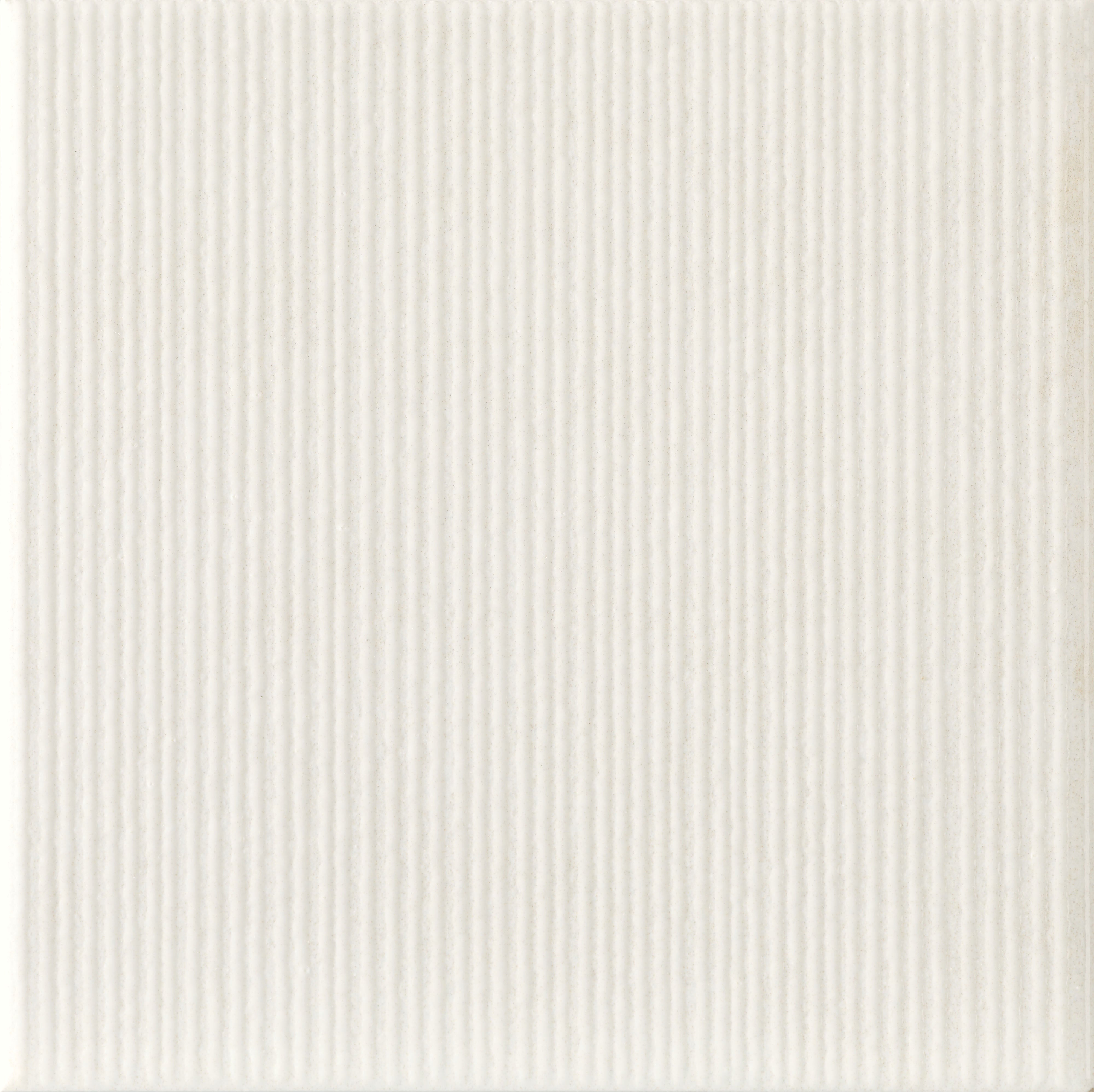 SCULPTED HARMONY: Ivory Harmony Textured Field Tile (6"x6"x8.6-mm | glossy | pressed)