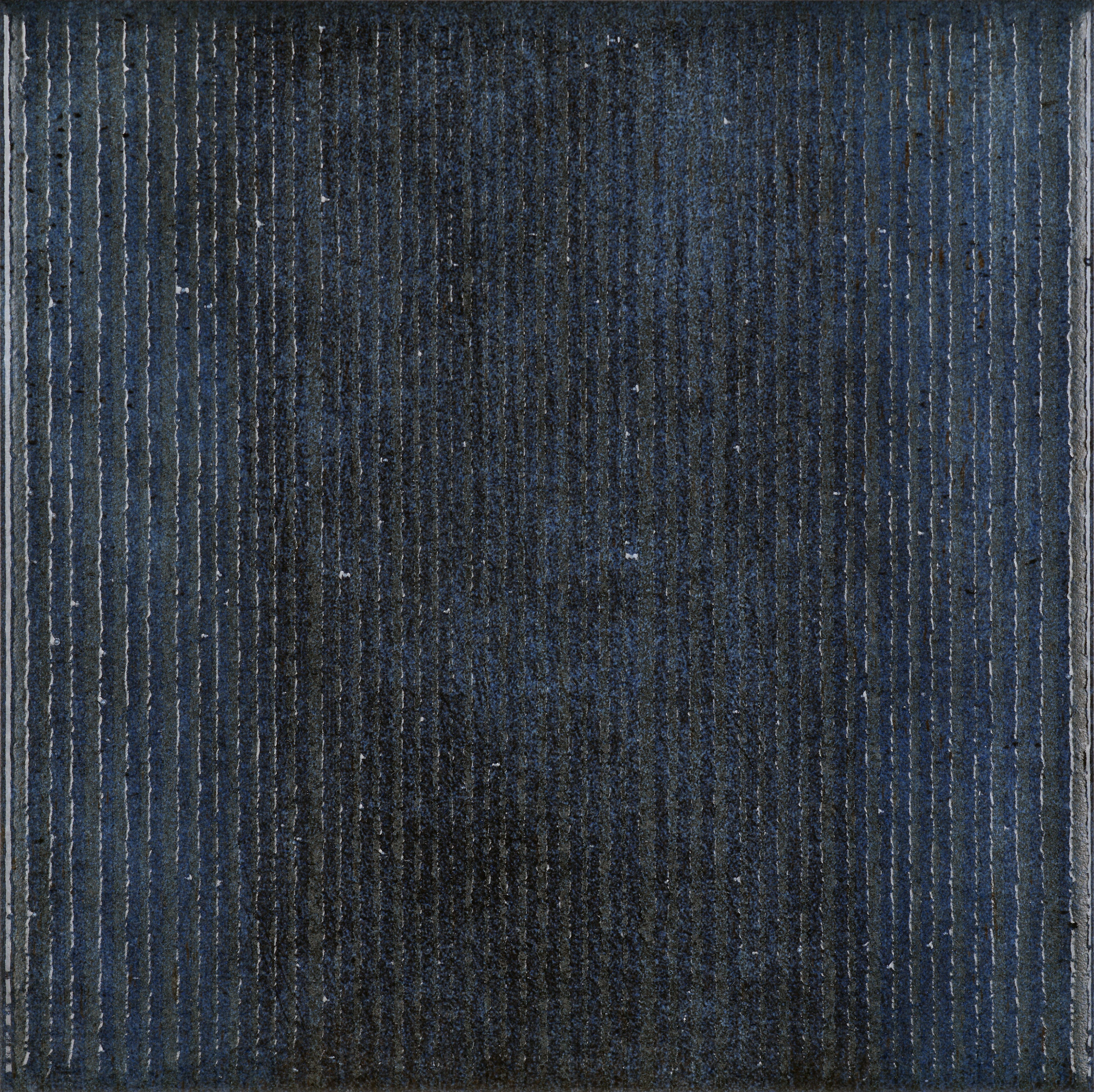 SCULPTED HARMONY: Sapphire Harmony Textured Field Tile (6"x6"x8.6-mm | glossy | pressed)