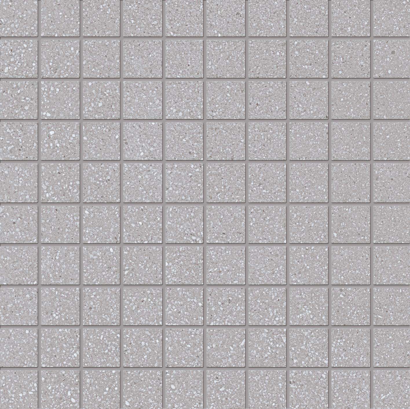 Medley GREY porcelain mosaic tile by Emil, naturale finish, 12"x12" size. Premium Italian porcelain for floors and walls.