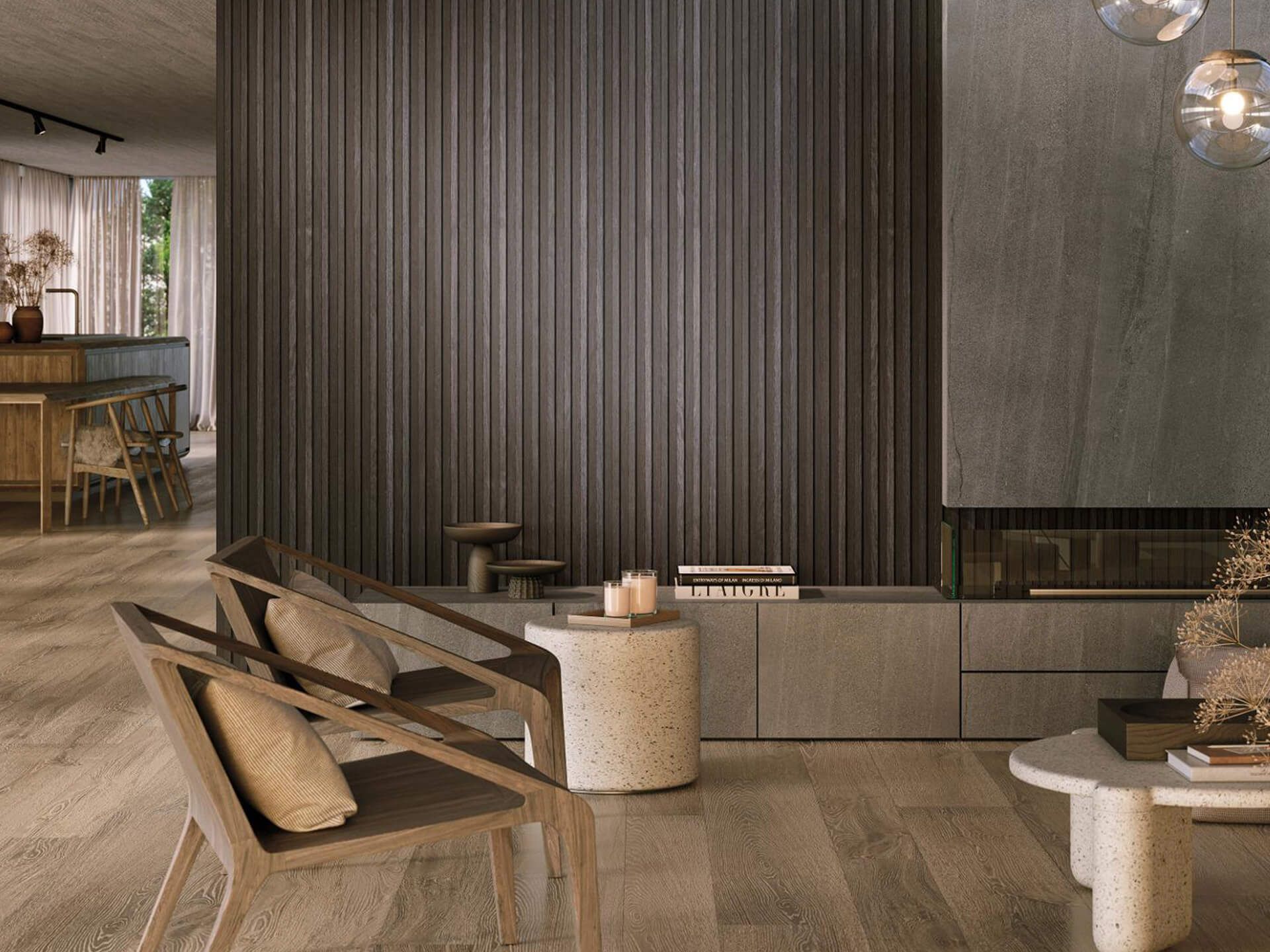 Gent Antracita Line Wall Tile (23x59x12.5-mm | matt)