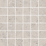 SHELLSTONE: Gray Mosaic 1113/16"X1113/16" Porcelain Mosaic (23 5/8"x47 1/4"x9.5-mm | naturale | rectified)