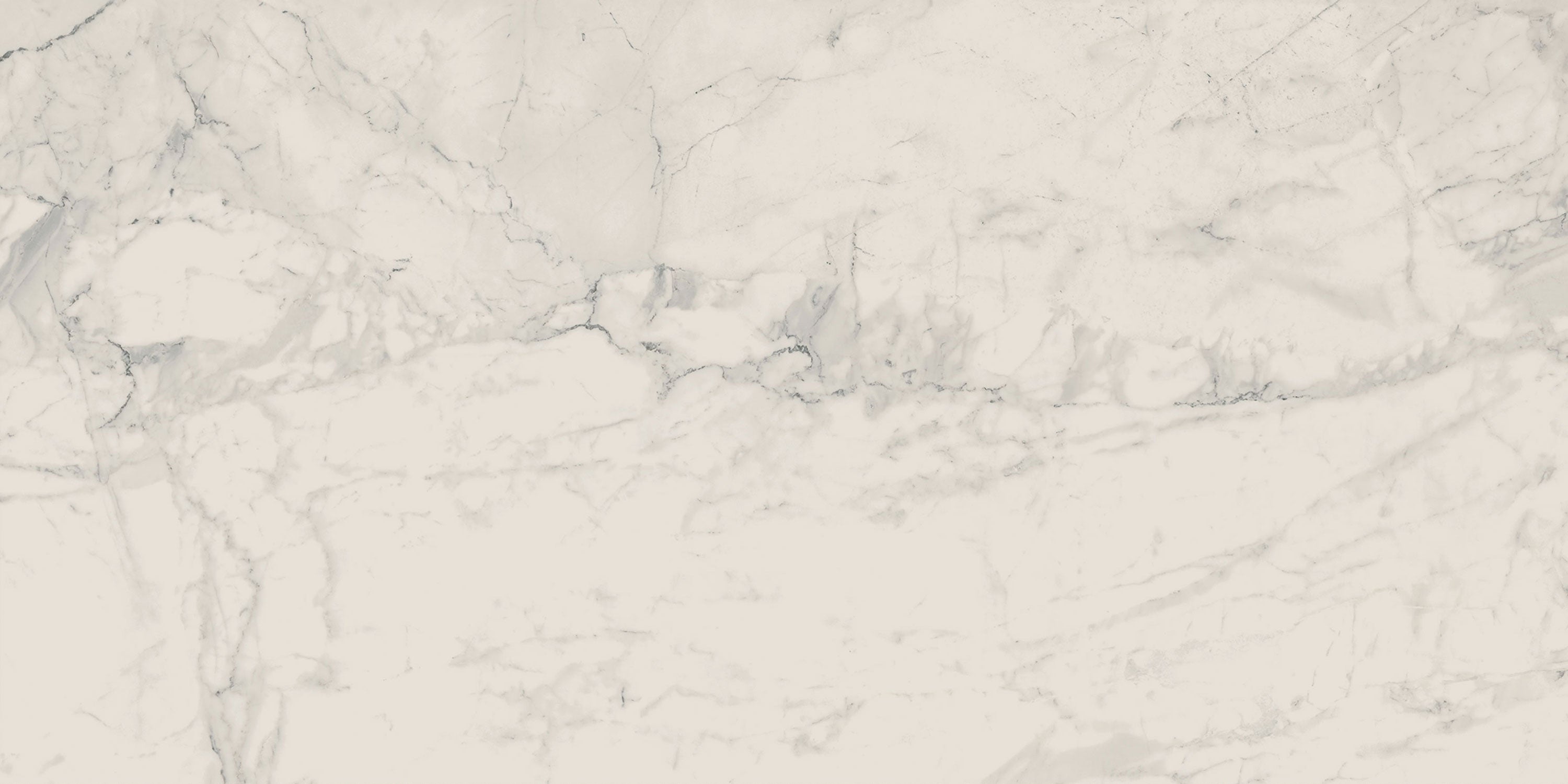 CHARME Veined Statuario porcelain field tile, top-down product view, 24"×48"×11/32" size. Premium porcelain for floors and walls.
