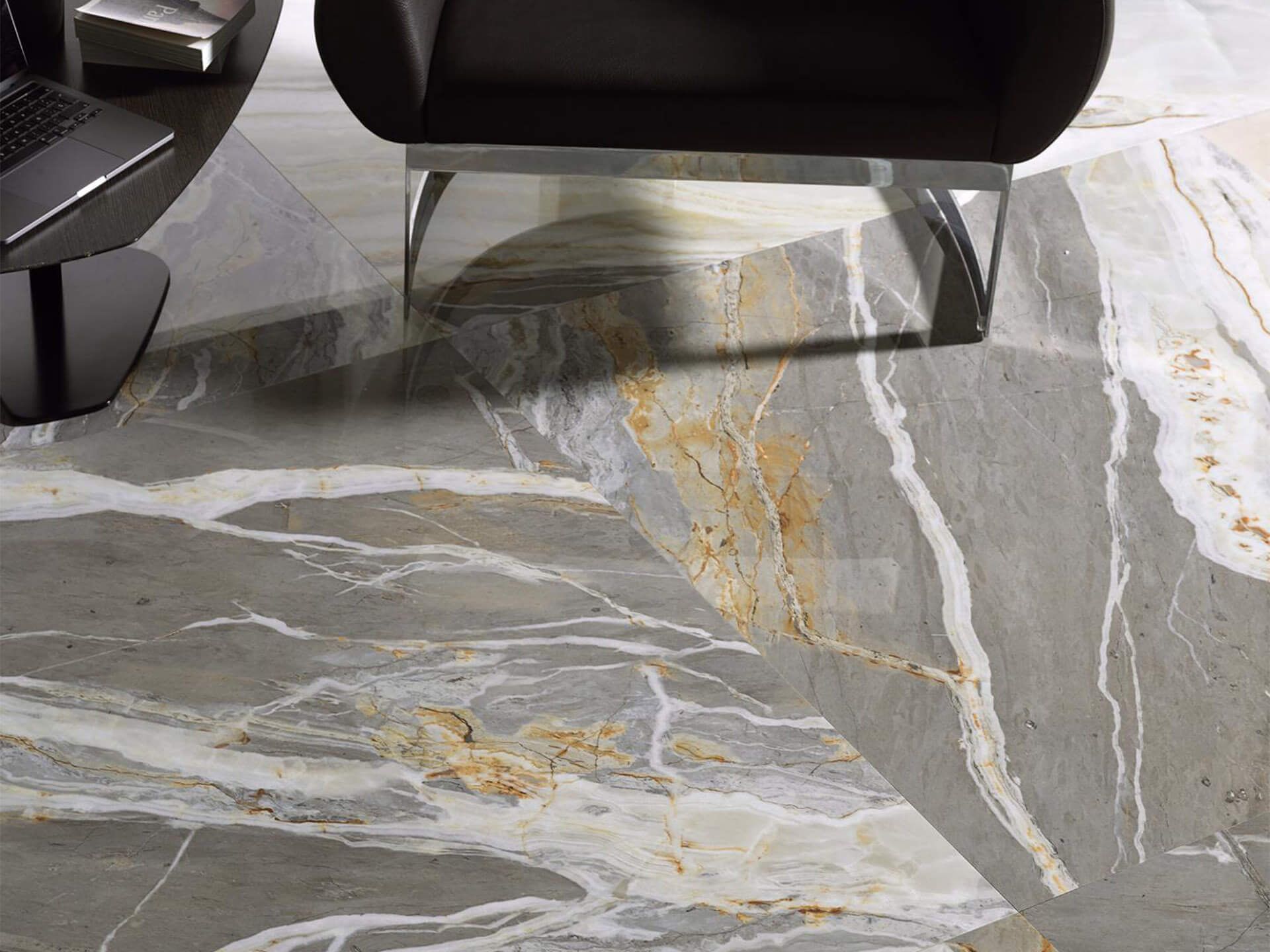 Nuit Gray Floor Tile (47x47x6-mm | polished)