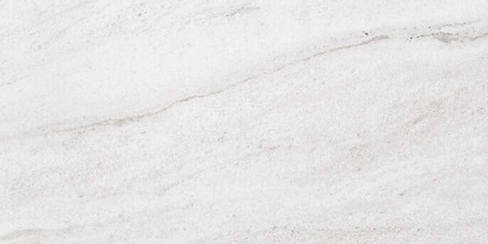 Elegant matte porcelain tile with soft Carrara marble veining, exuding timeless sophistication for refined interiors.