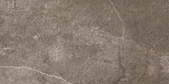 Matte anthracite porcelain tile with rustic limestone texture, warm gray tones, and subtle veining for organic modern elegance.
