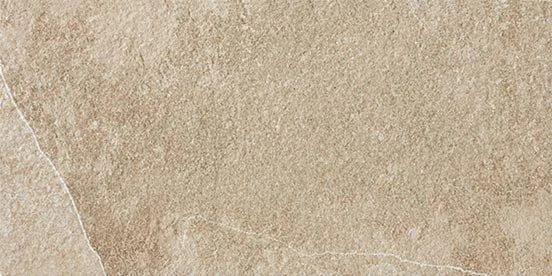 Matte beige porcelain tile with rustic limestone texture, warm earthy tones, and subtle veining for organic modern elegance.