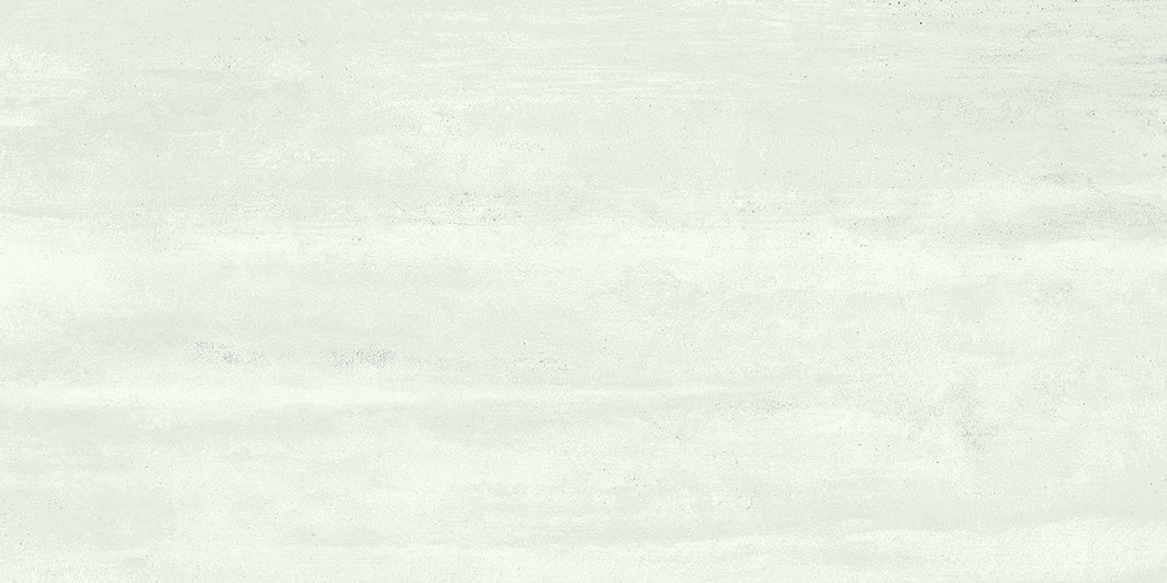 Urban-inspired matte porcelain tile with a luminous concrete-like texture in bright white, exuding modern sophistication and bold elegance.