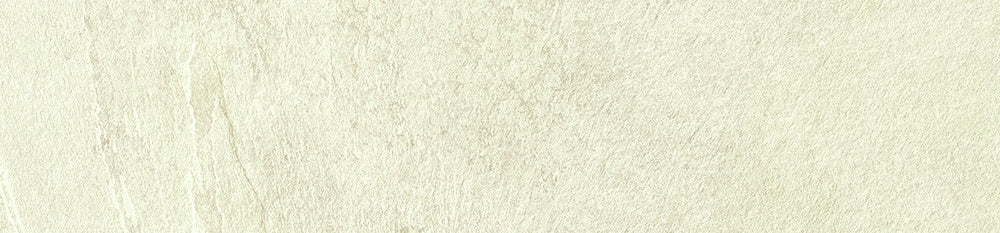 Snow-white porcelain tile with a refined slate-inspired foliated texture, offering subtle strength and timeless elegance for modern interiors.