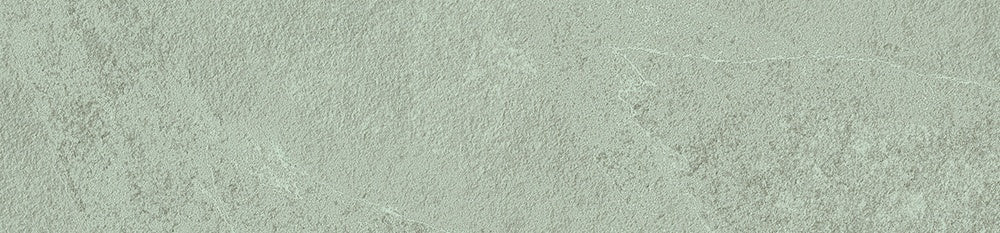 Luxury matte porcelain tile in serene slate green with foliated texture and subtle silver undertones, exuding timeless elegance.