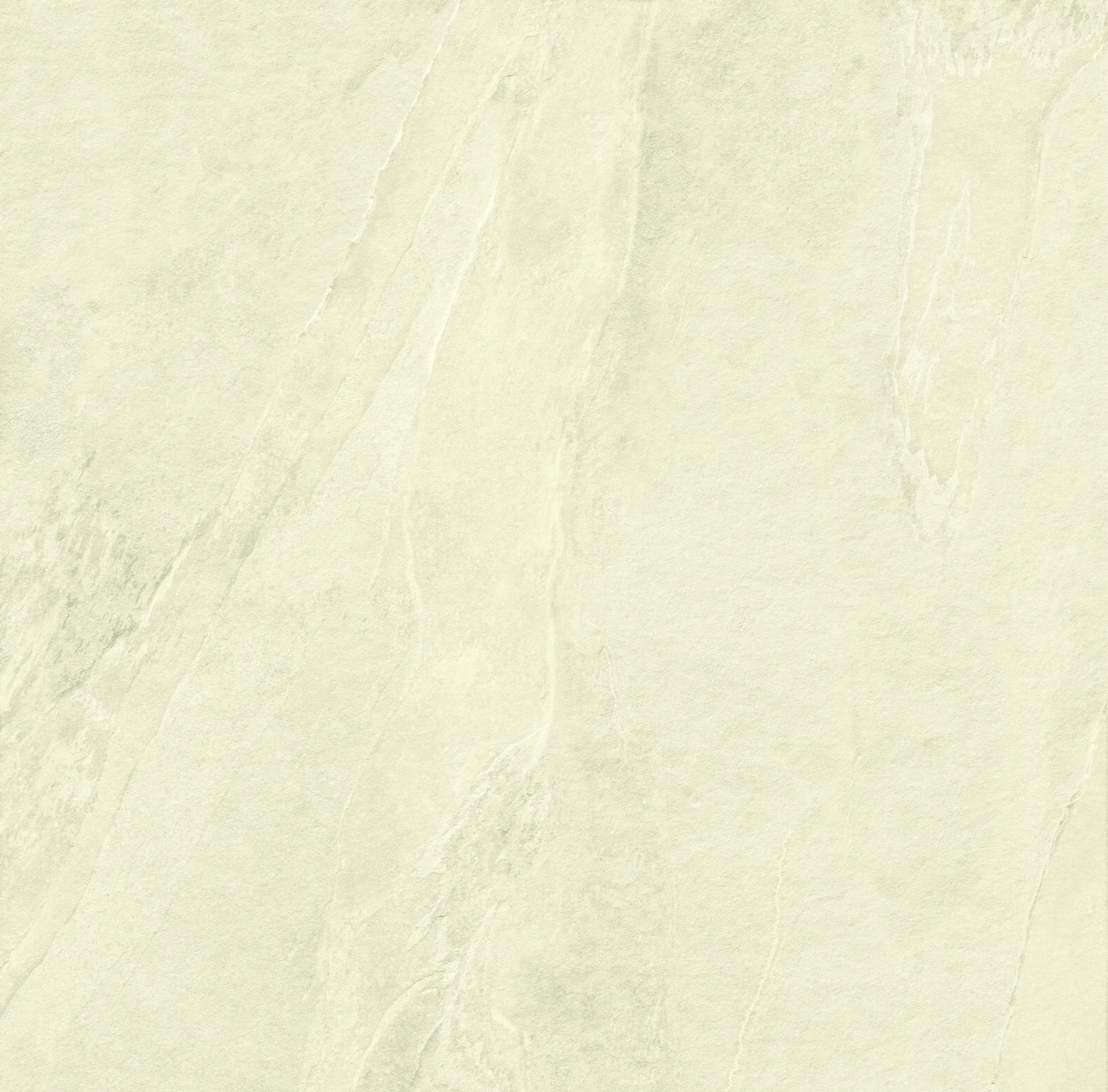 Matte white porcelain paving tile with foliated slate texture, exuding serene elegance and subtle strength for refined modern spaces.