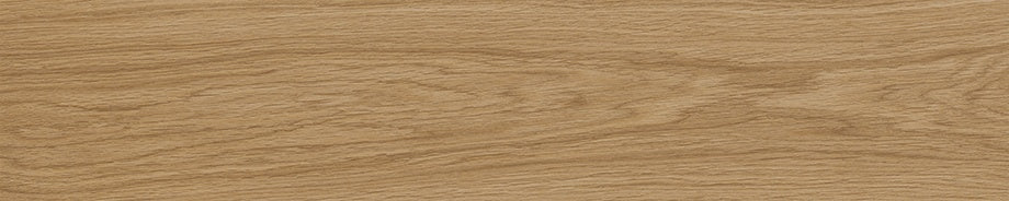 Luxurious matte porcelain tile with warm caramel oak grain, subtle weavy veins, and organic knots for serene, elegant interiors.