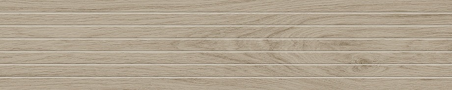 Smooth matte porcelain plank with delicate oak grain, soft ash tones, and subtle knots for serene, organic elegance.