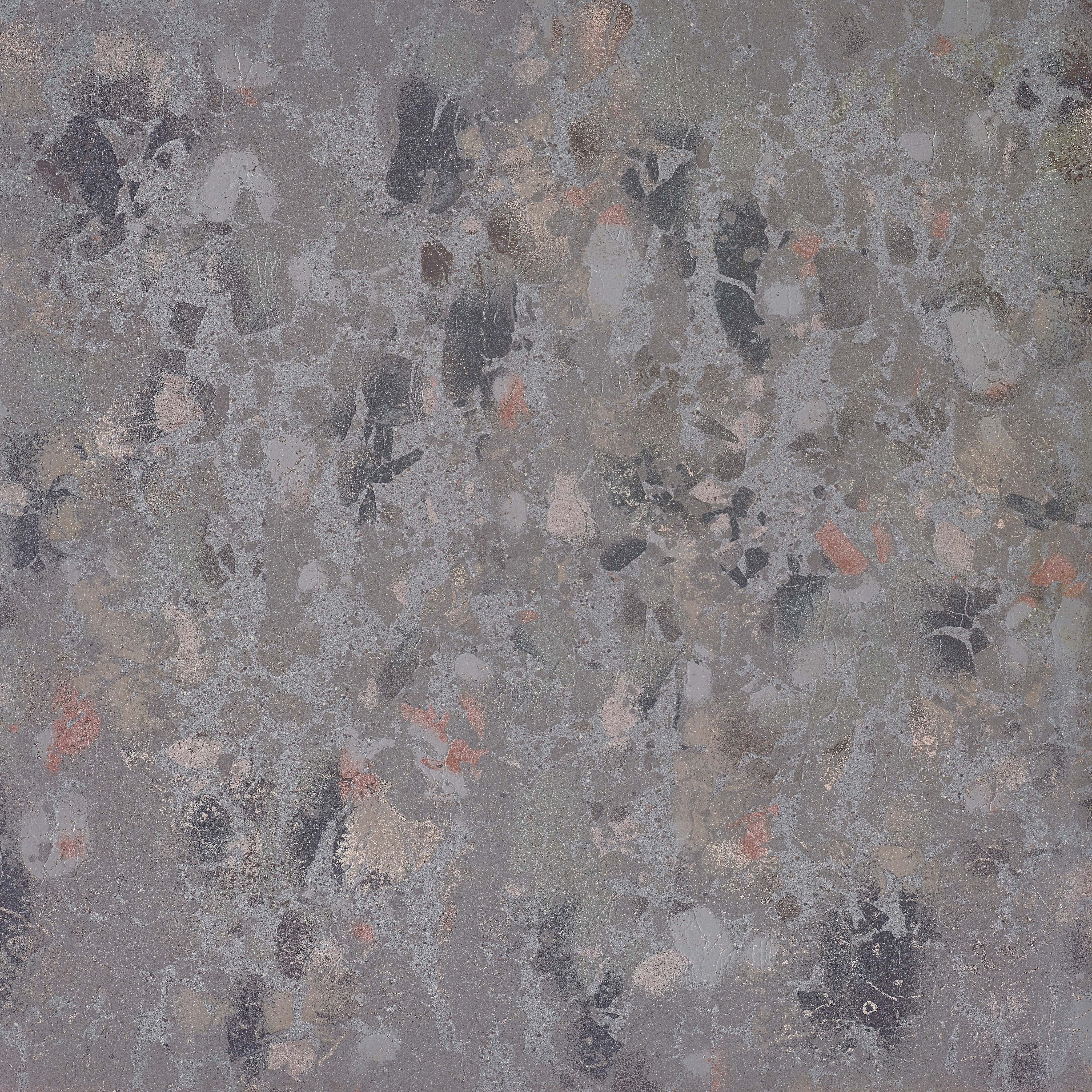 ATTITUDE: Dark Grey Terrazzo Square Slip Resistant Porcelain Field Tile (47 1/4"x47 1/4"x10.5mm | matte)